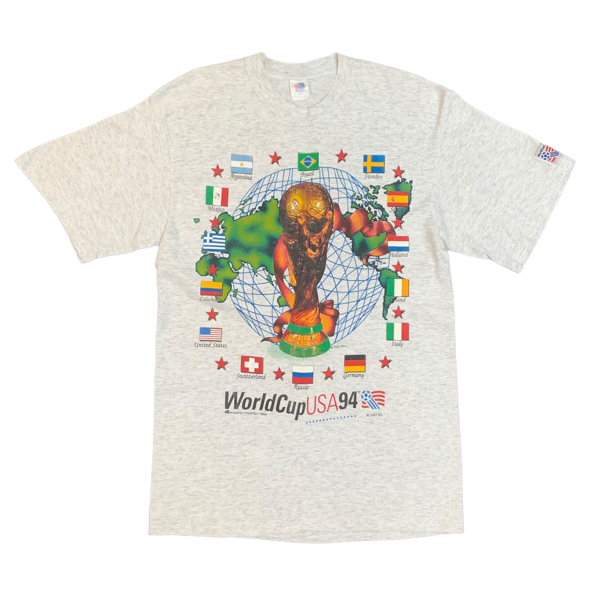 1994 Bulletin World Cup trophy tee M