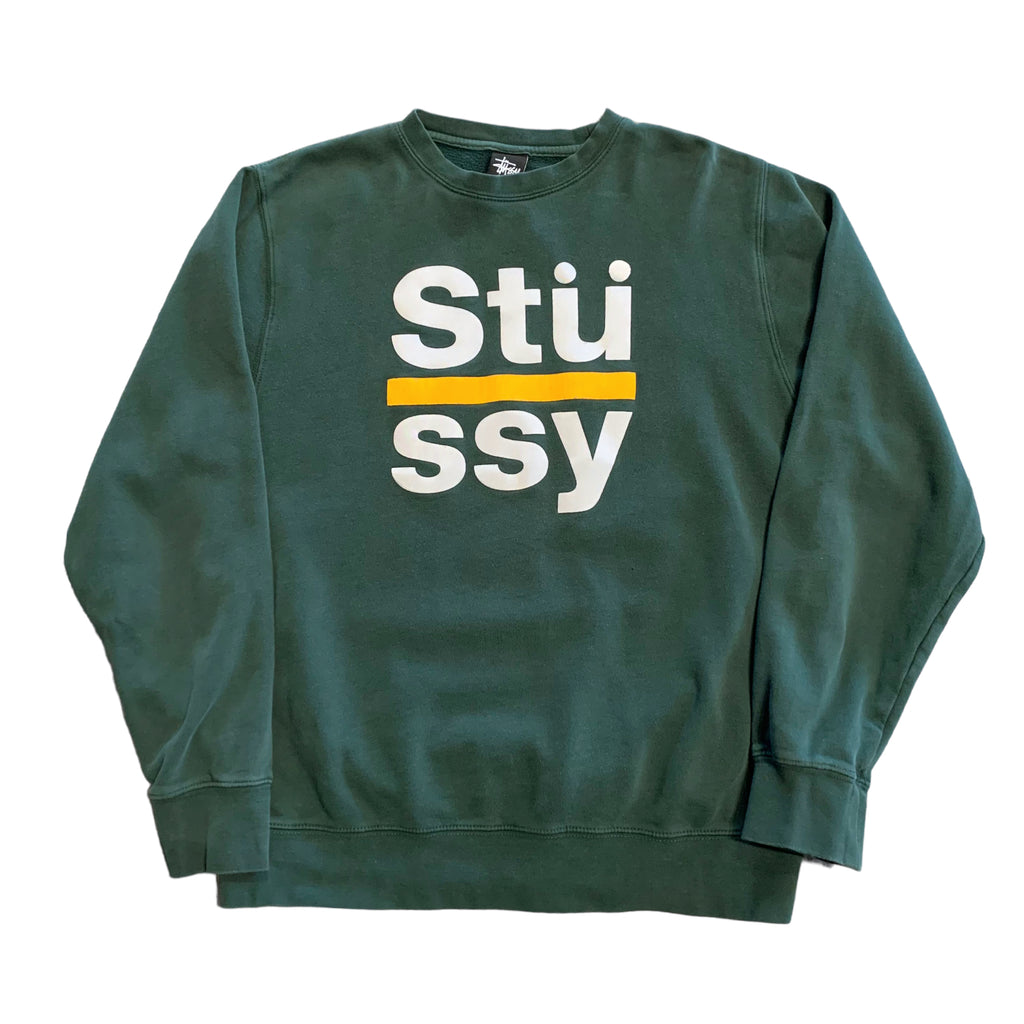 Stüssy Green Crewneck L