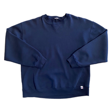 Load image into Gallery viewer, Vintage Russell Navy Crewneck M
