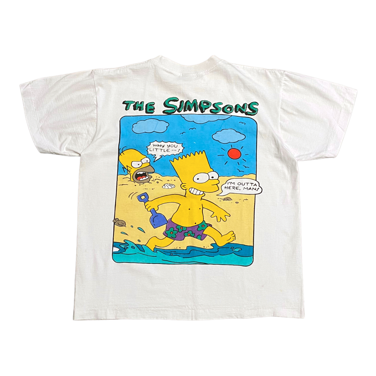 Vintage The Simpsons Beach Tee S