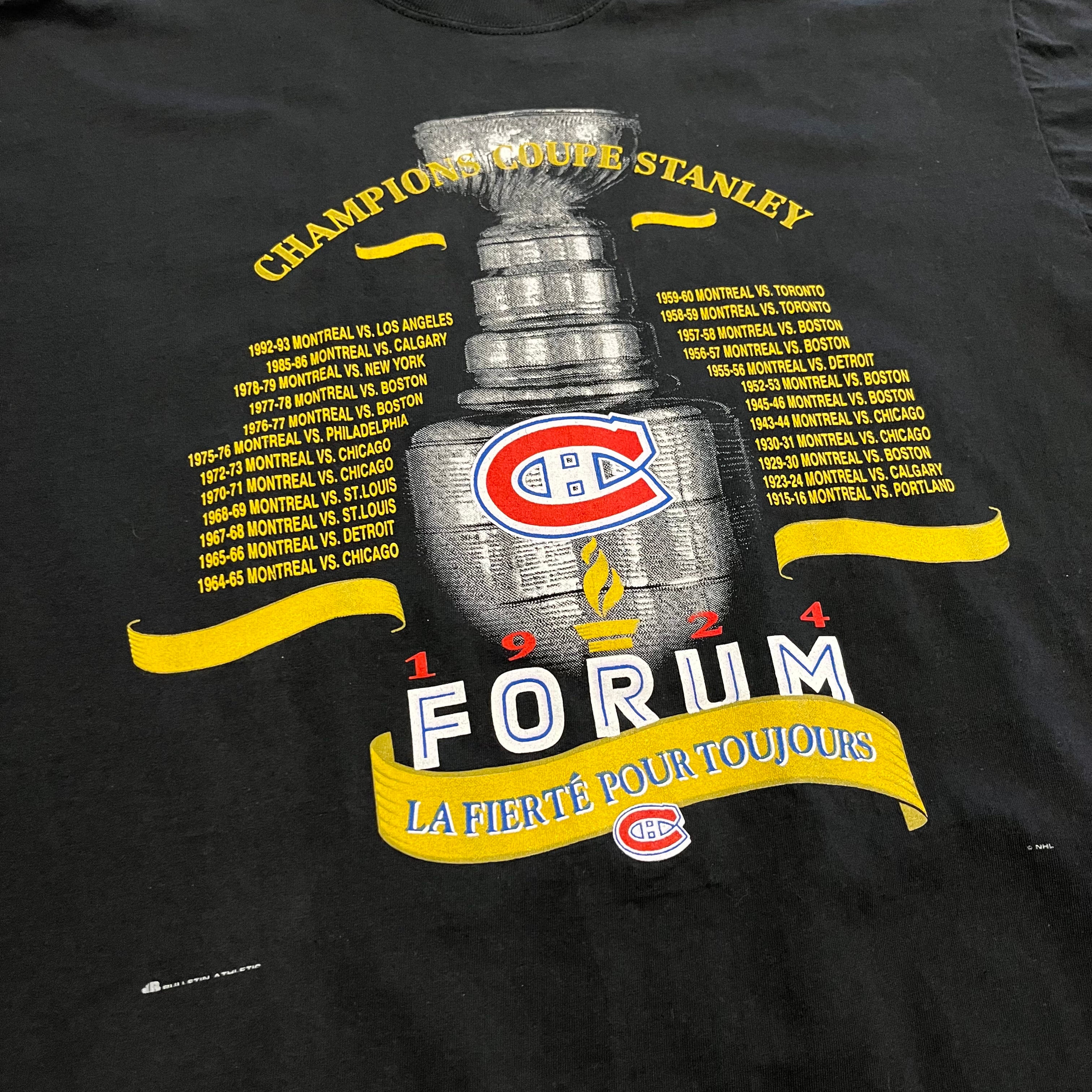 90s Montreal Canadiens Bulletin tee XL