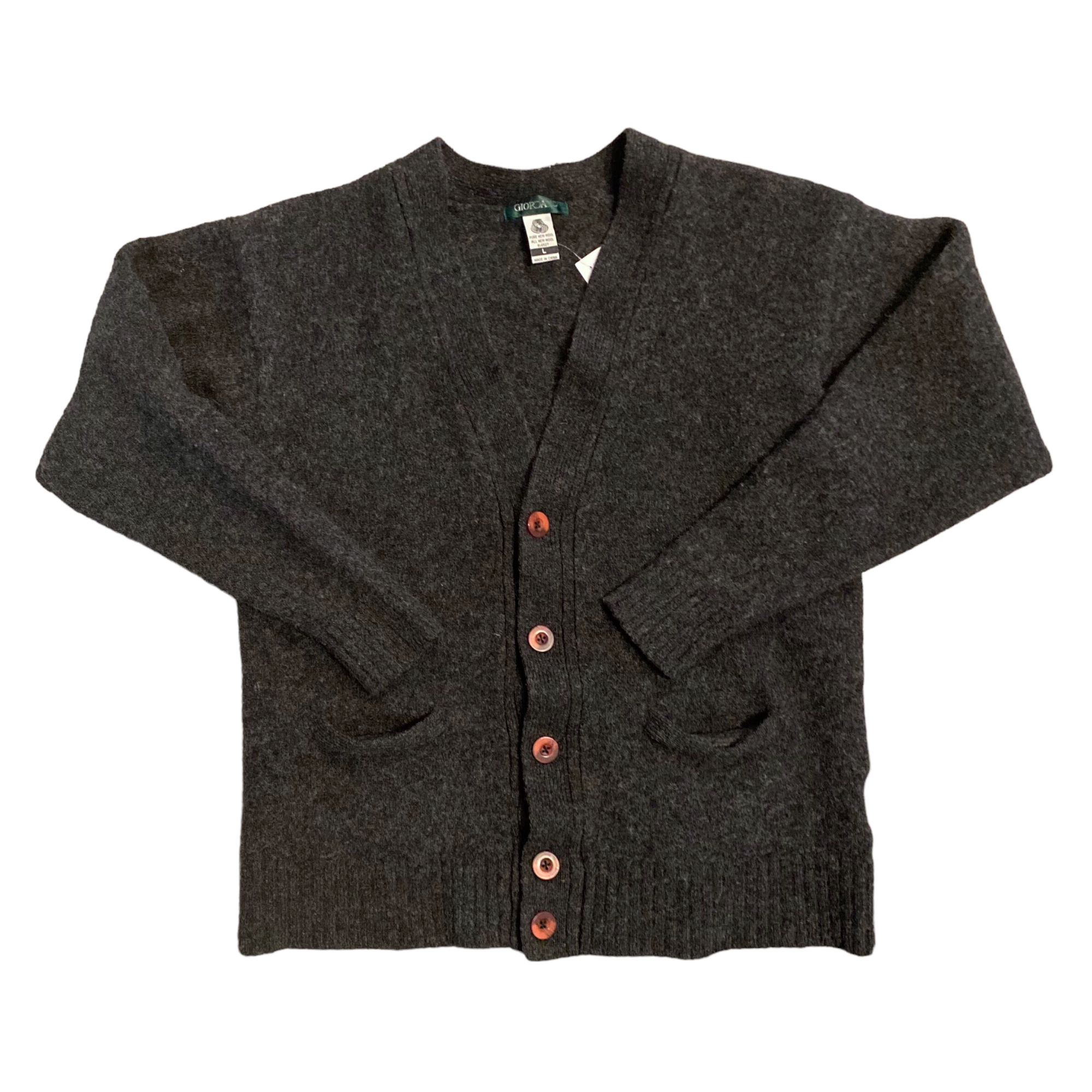 90s Giordano Wool Cardigan L