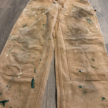 Load image into Gallery viewer, Vintage Carhartt Double Knees paint splattered 34” x 32”
