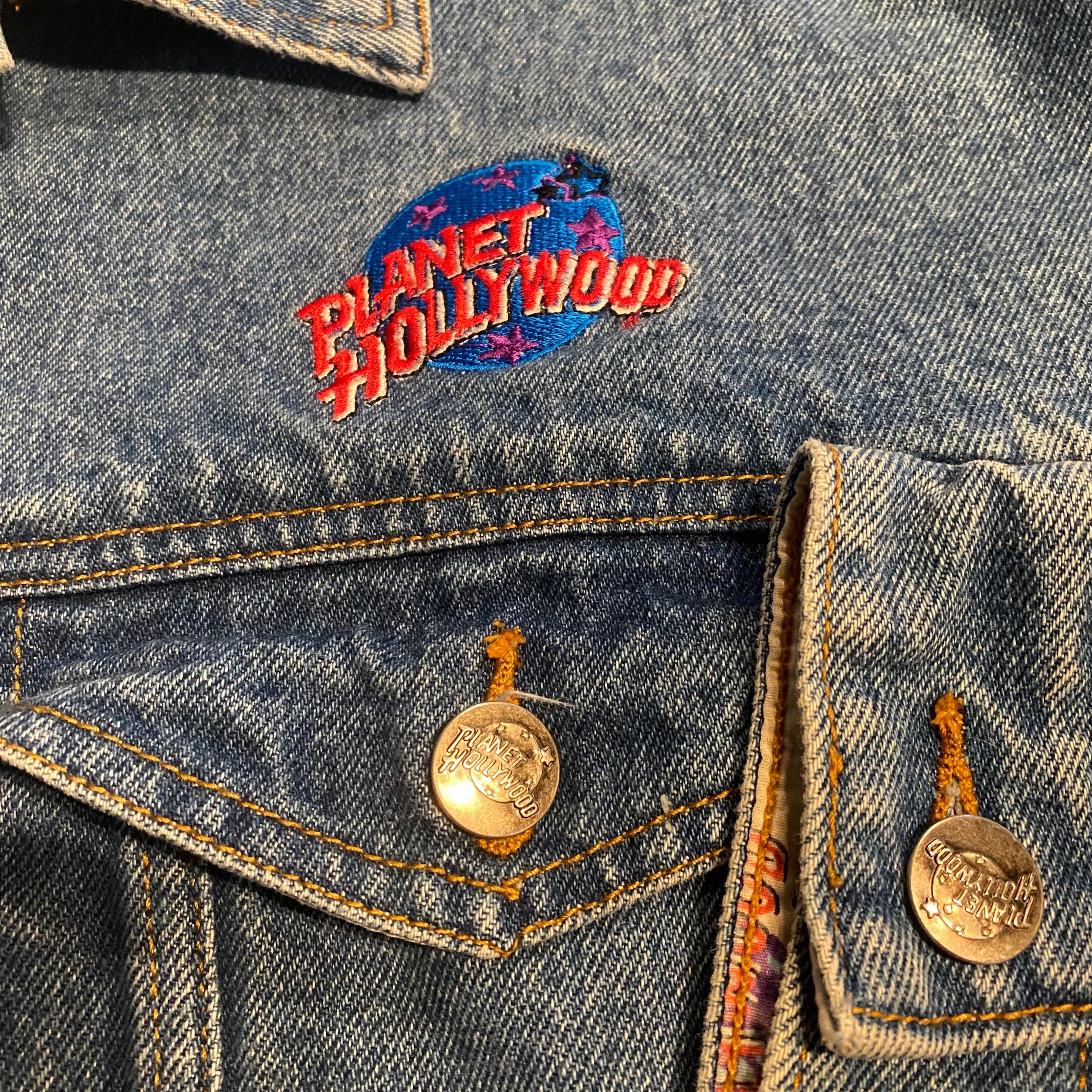 90s Planet Hollywood Denim Trucker XL