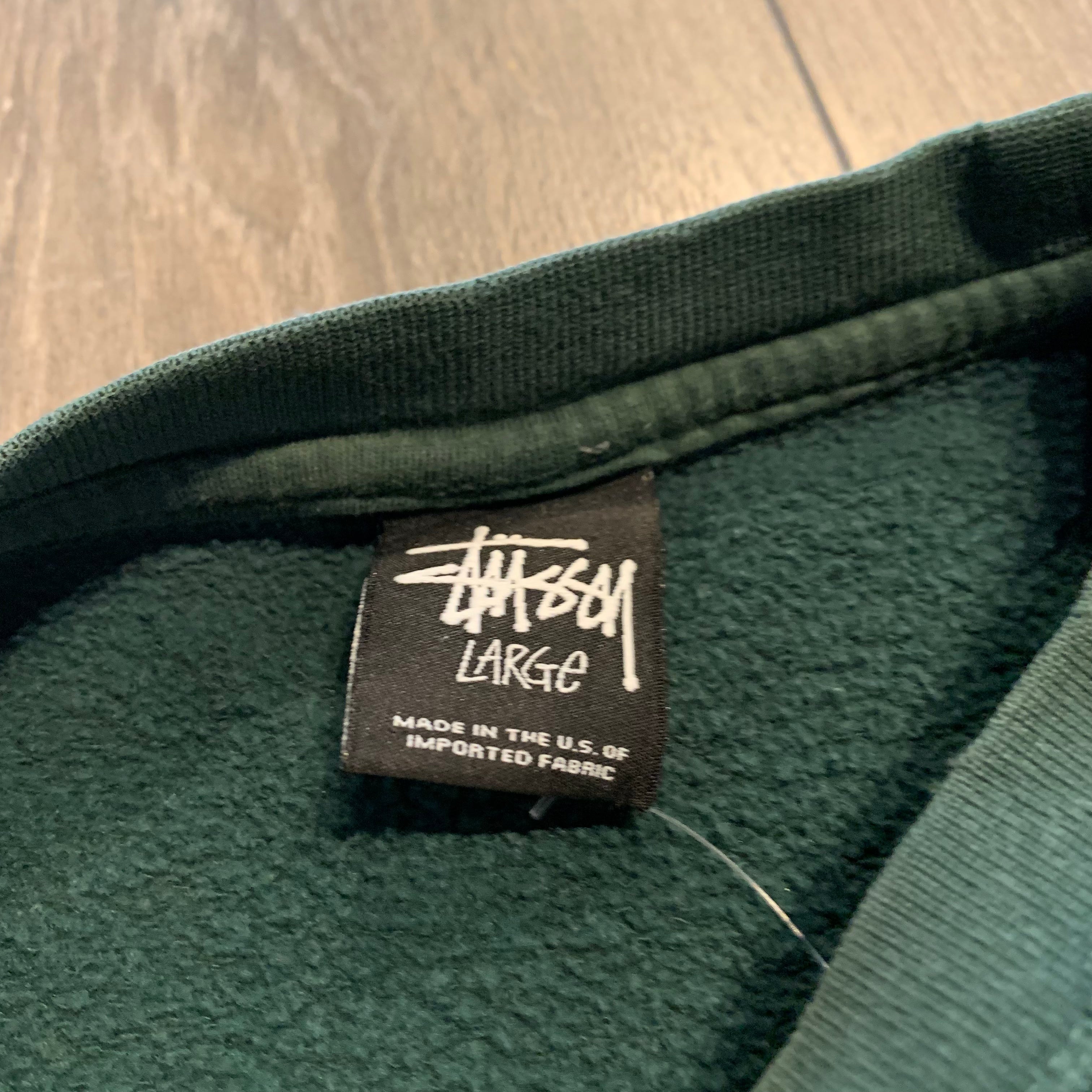 Stüssy Green Crewneck L