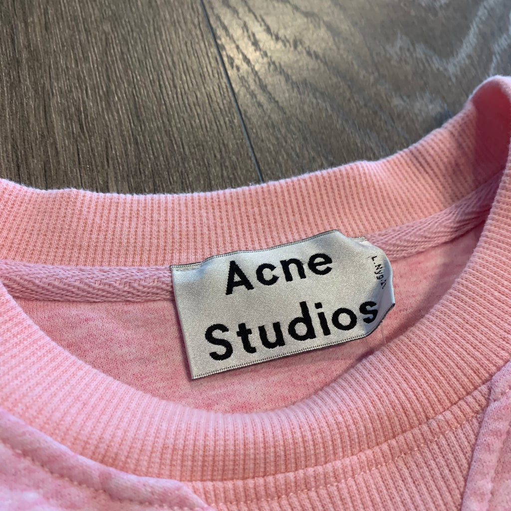 Acne Studios Pink Heathered Crewneck L