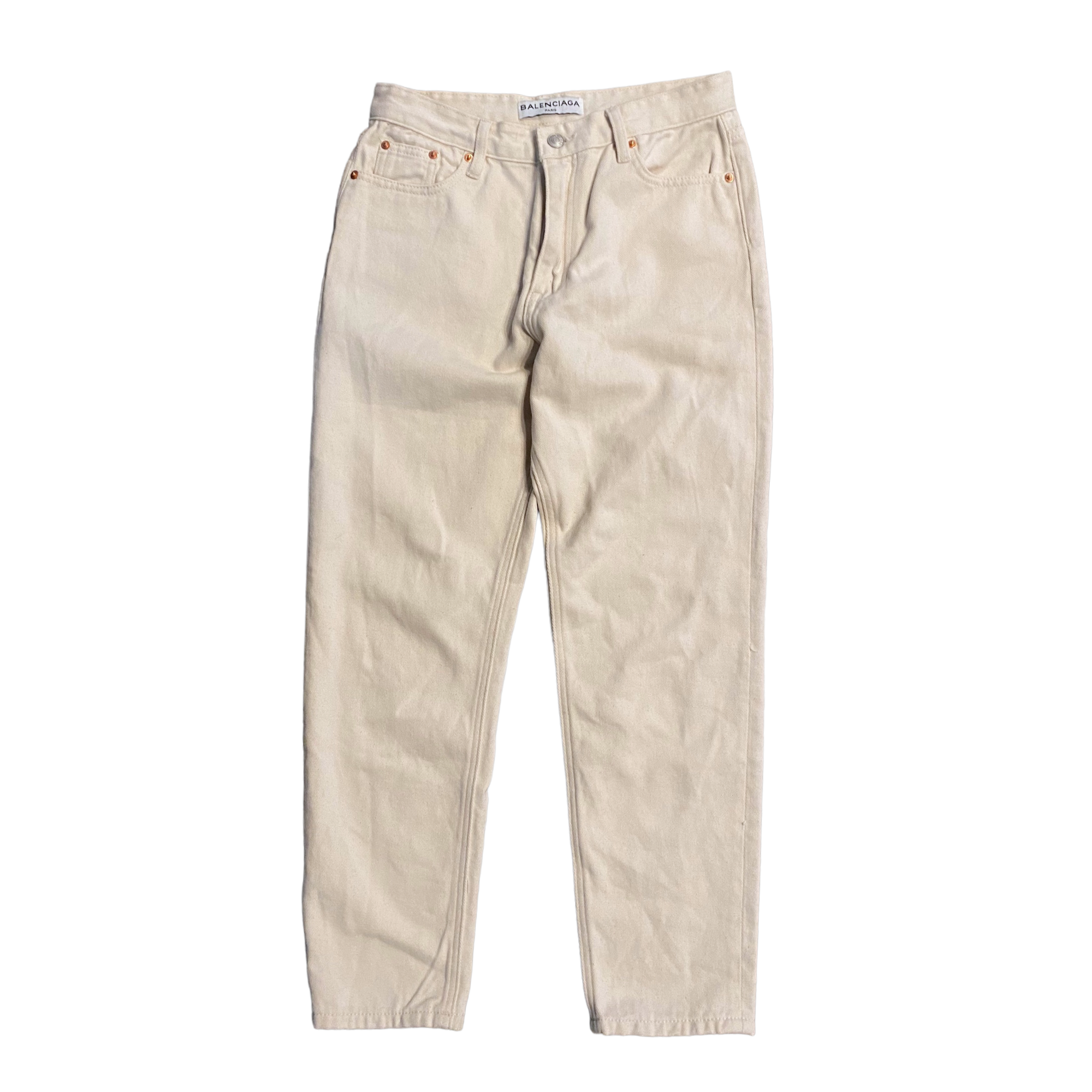 Balenciaga Cream Denim 28