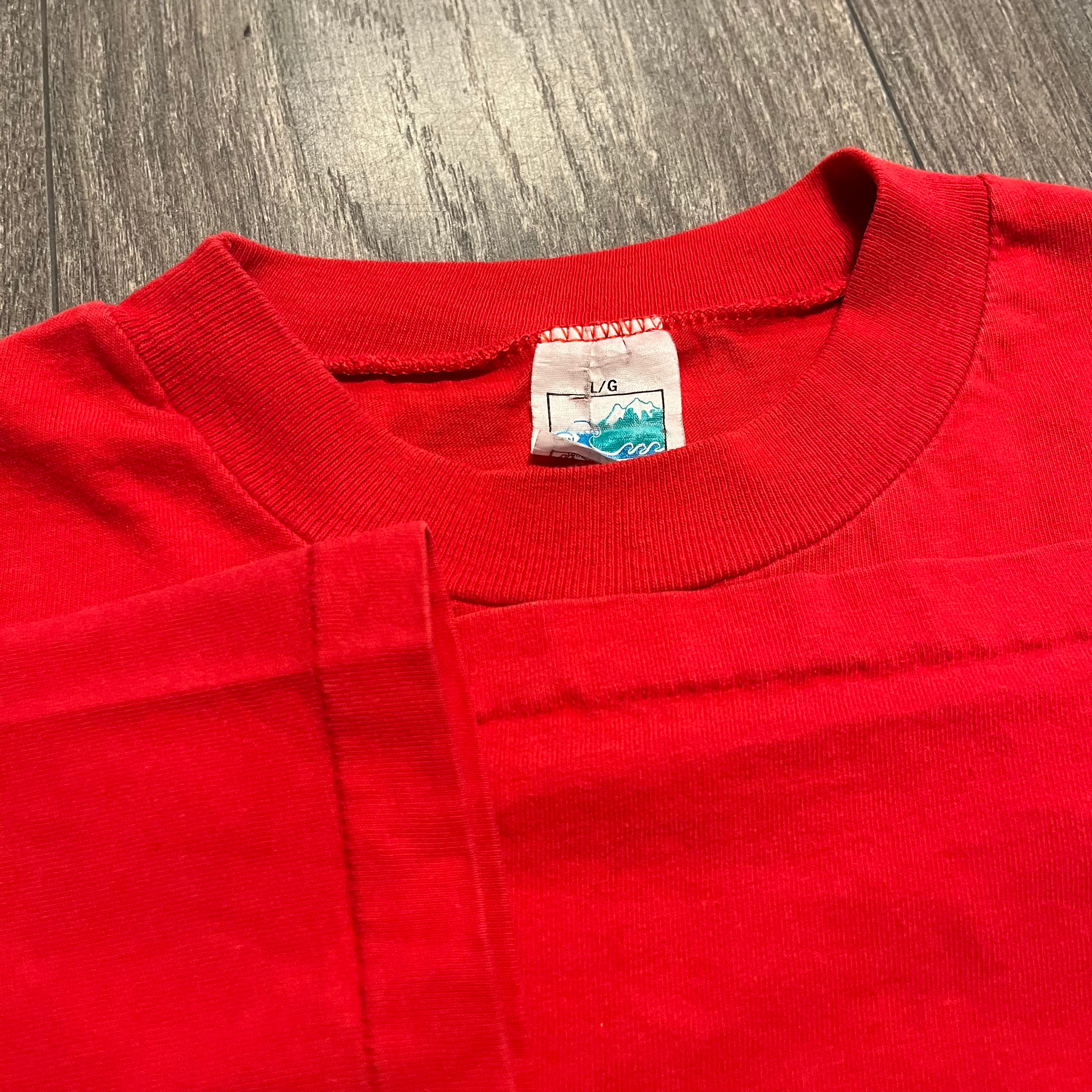 90s Detroit Red Wings Waves tee L