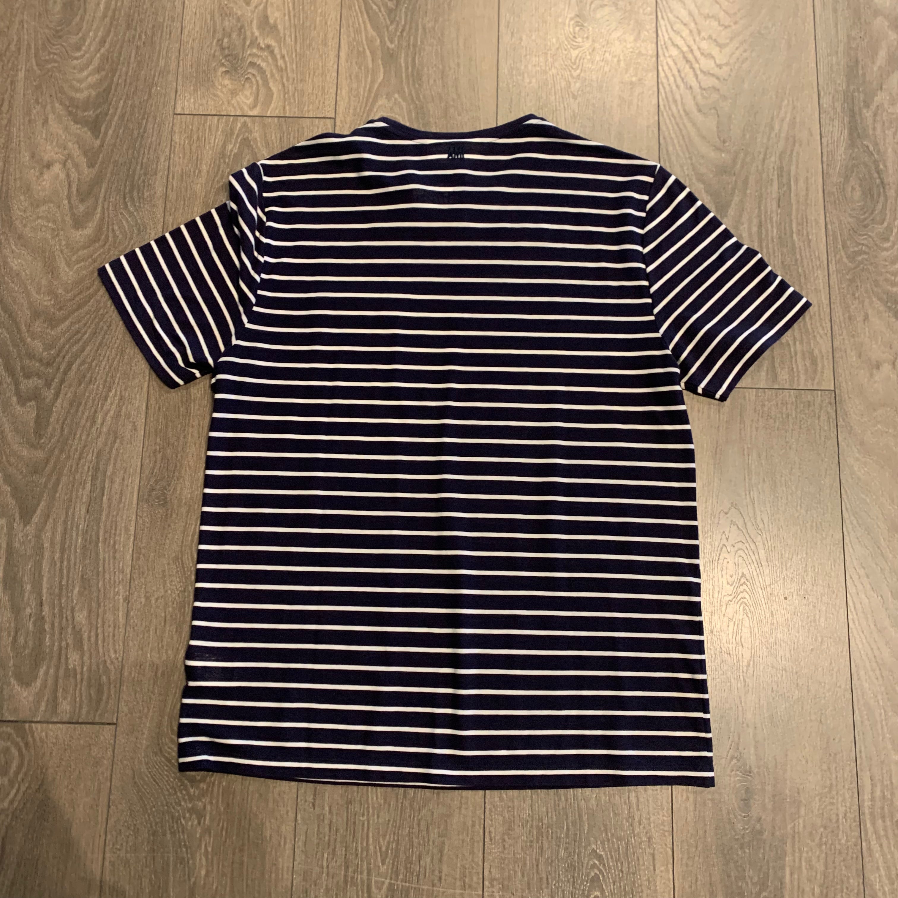 AMI Striped Pocket Tee M