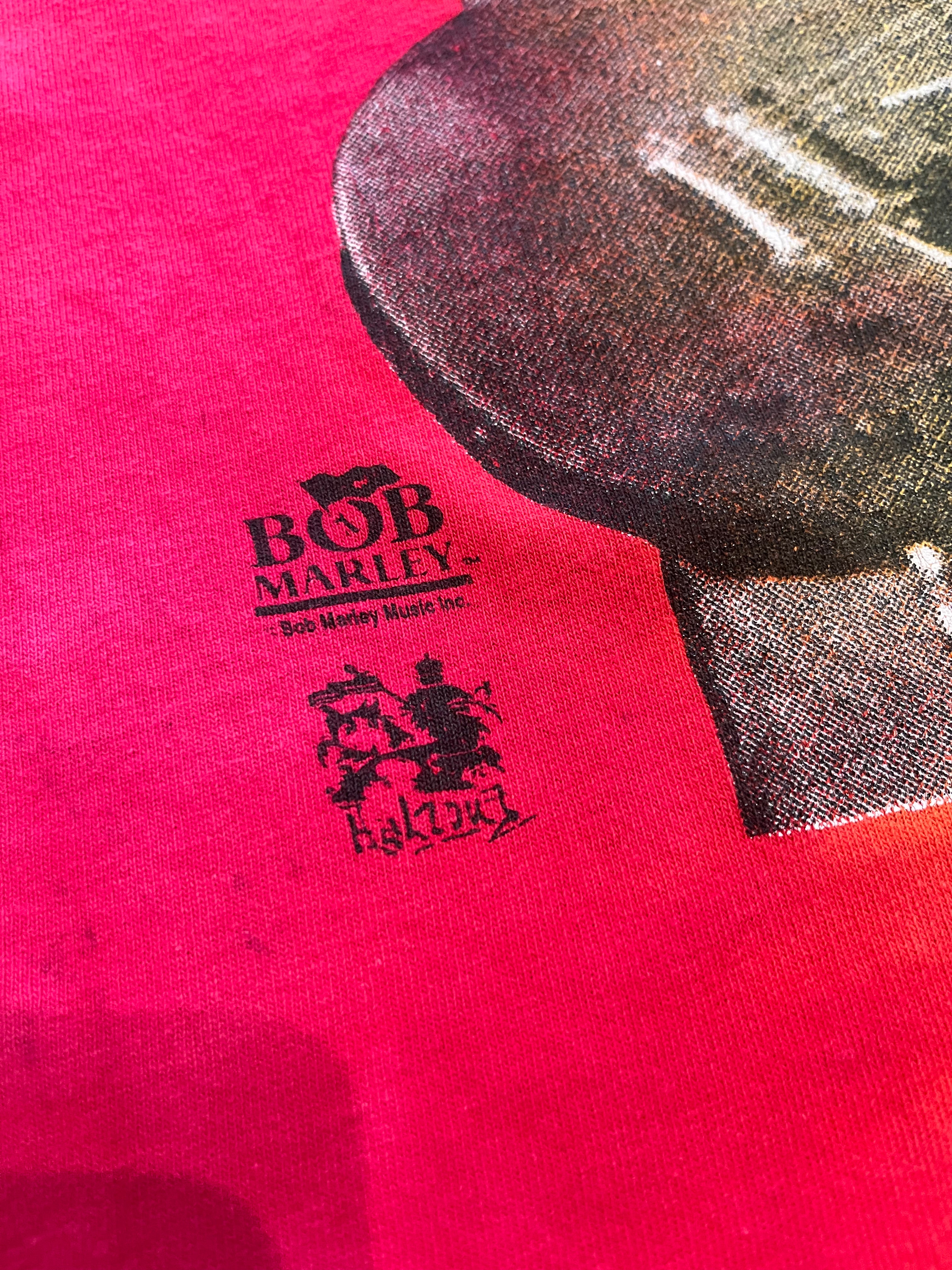 90s Bob Marley reggae tee L