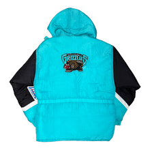 Load image into Gallery viewer, Vintage Vancouver Grizzlies Mighty Mac BNWT puffer jacket L
