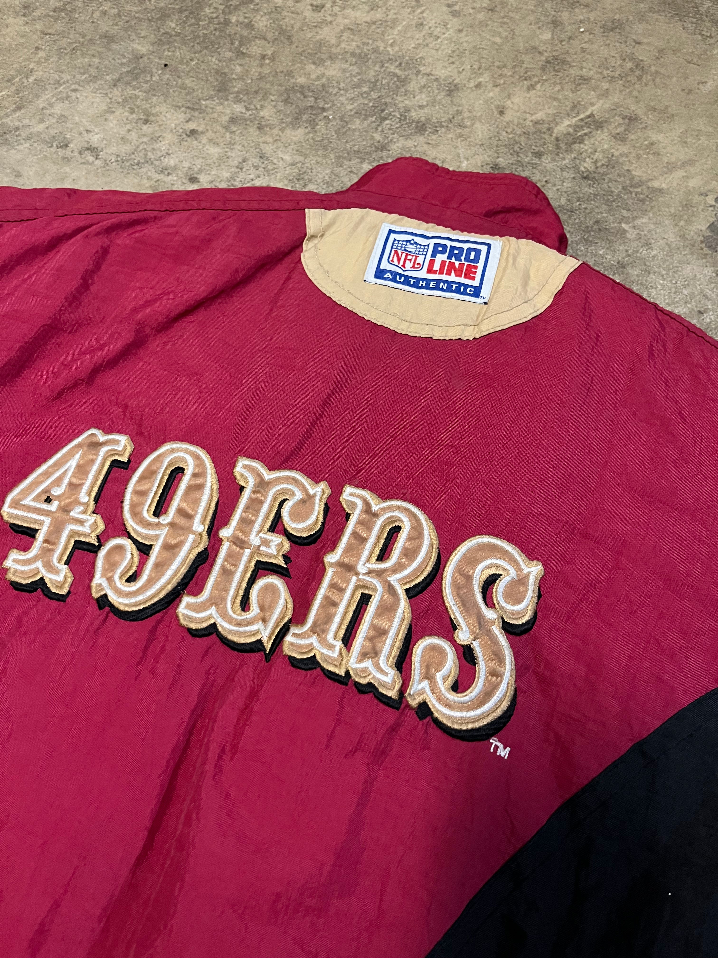 Vintage Reebok San Francisco 49ers puffer jacket M