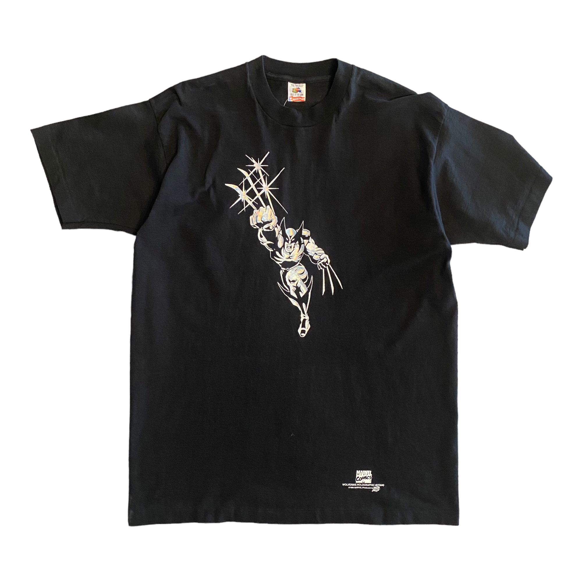 1993 Marvel Wolverine Holographic Tee XL
