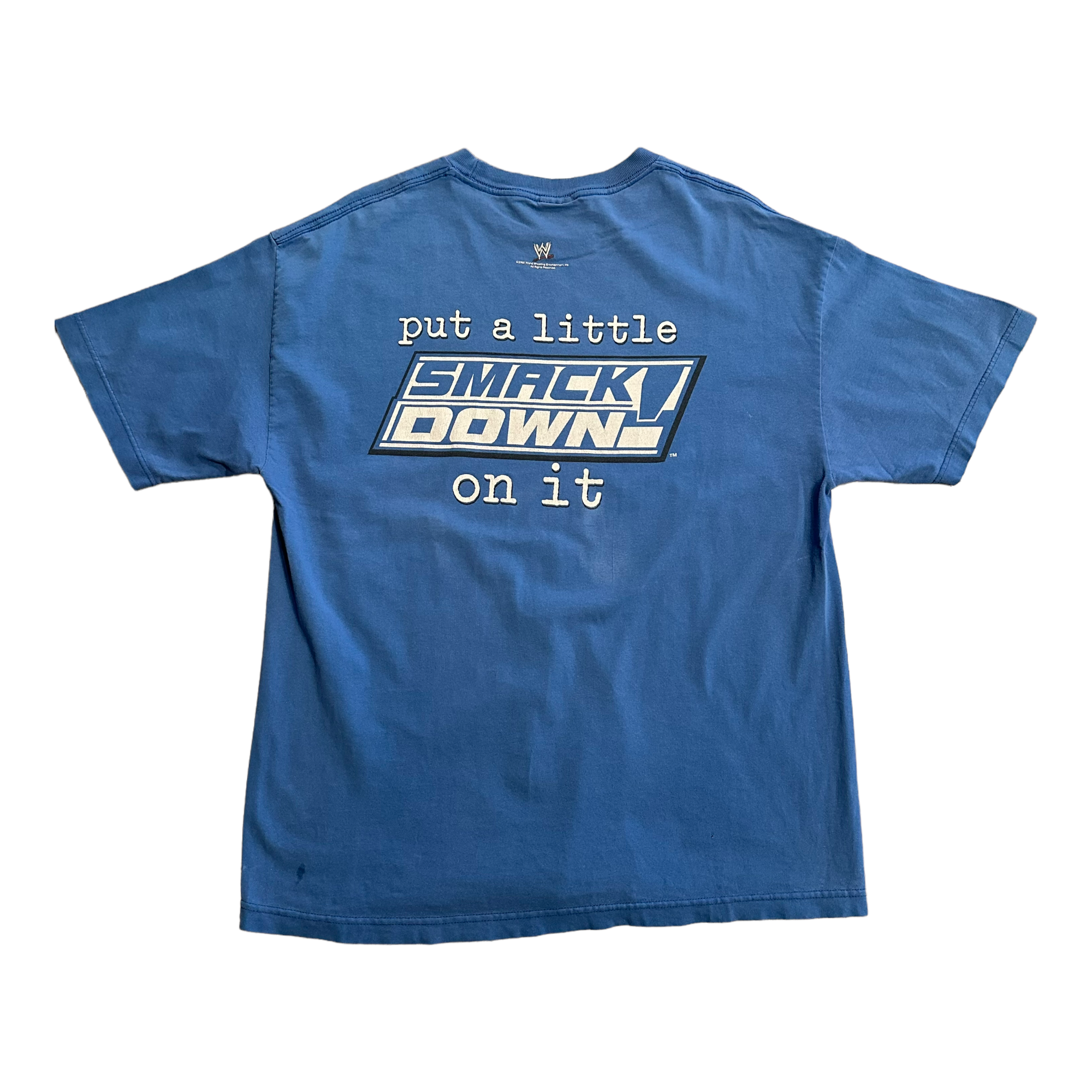 2002 WWE SmackDown crew tee L/XL