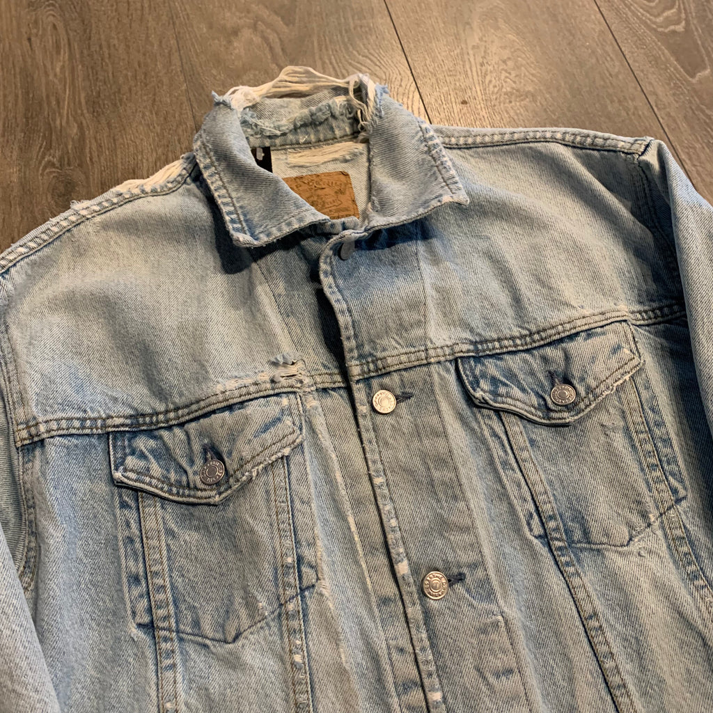 GAP Distressed Denim Jacket M