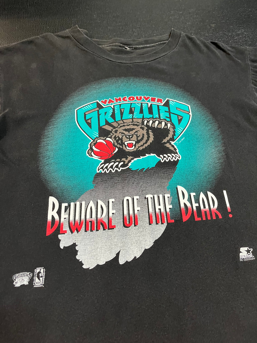 90s Starter Vancouver Grizzlies tee M