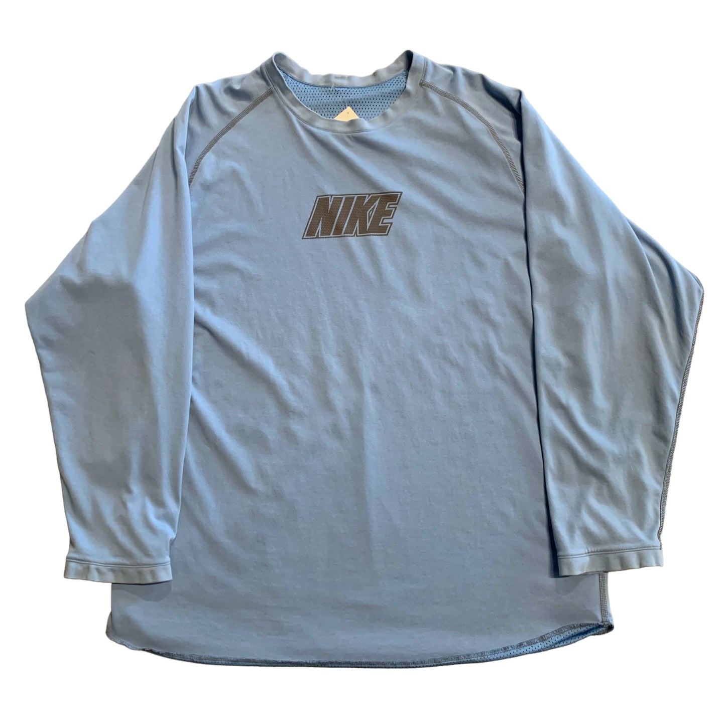 Y2K Sky Blue Nike Reversible LS XL