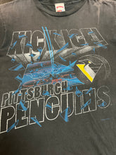 Load image into Gallery viewer, 90s Pittsburgh Penguins Kick Ice tee L
