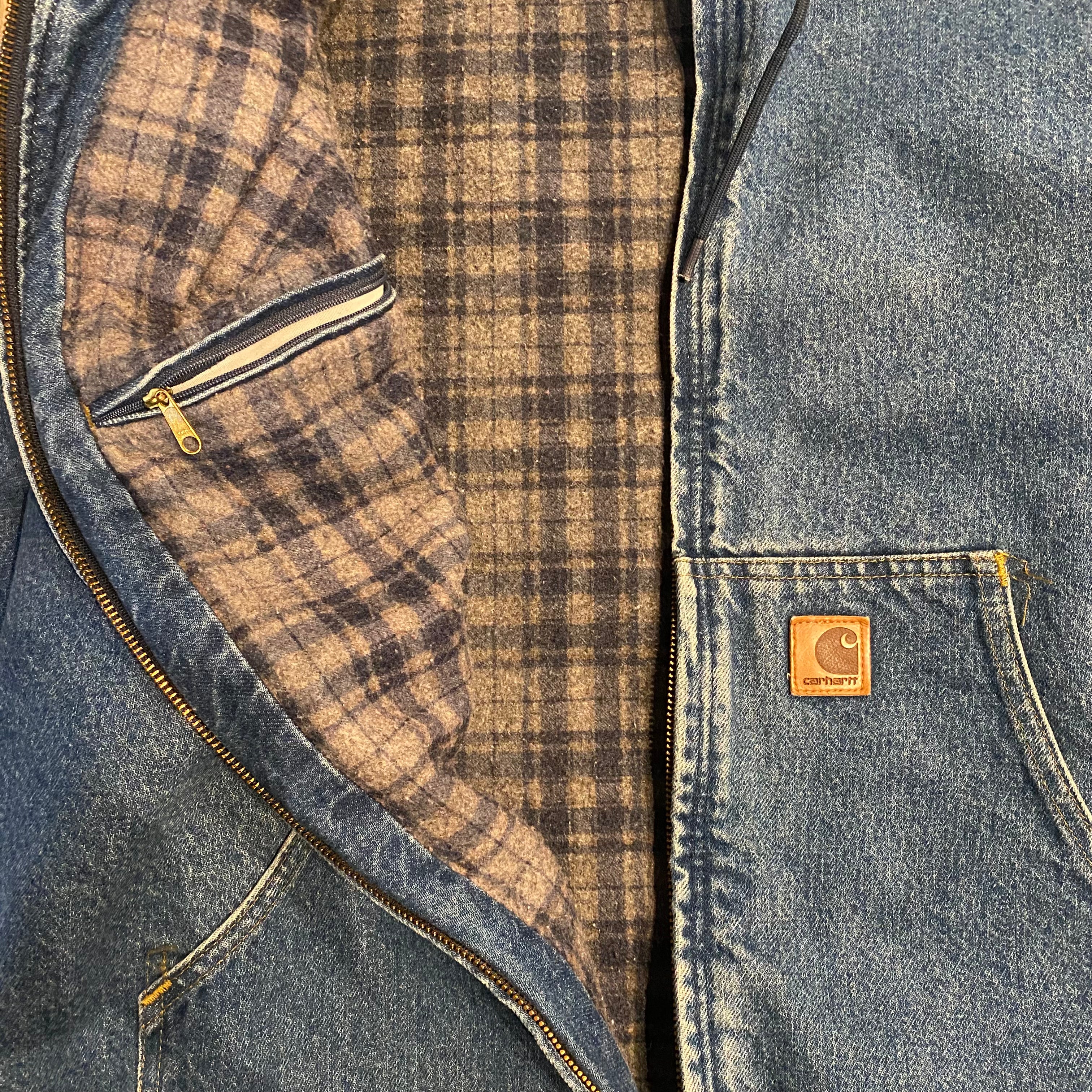 Carhartt Hooded Denim Jacket XL
