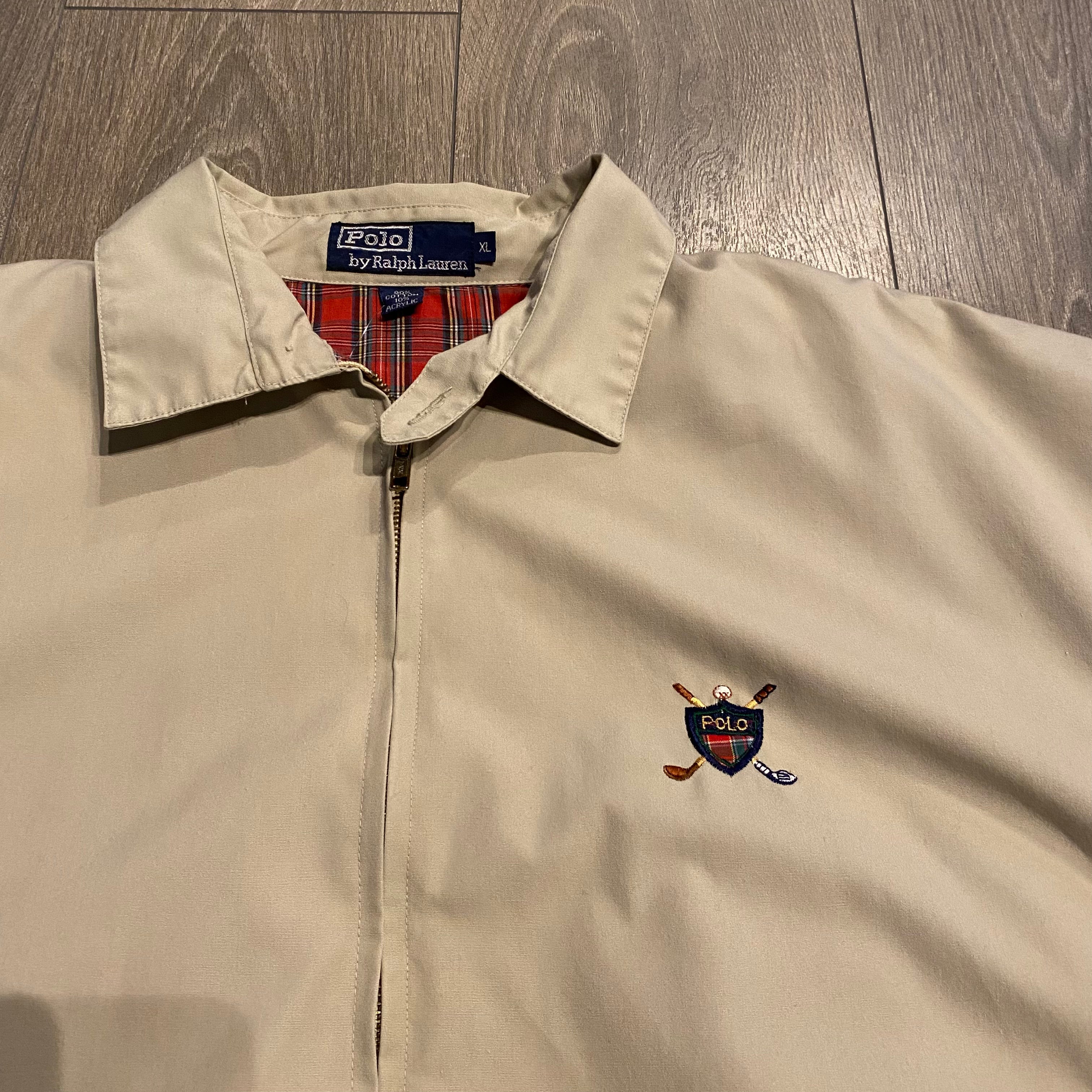RL Polo Plaid Lined Harrington Jacket XL