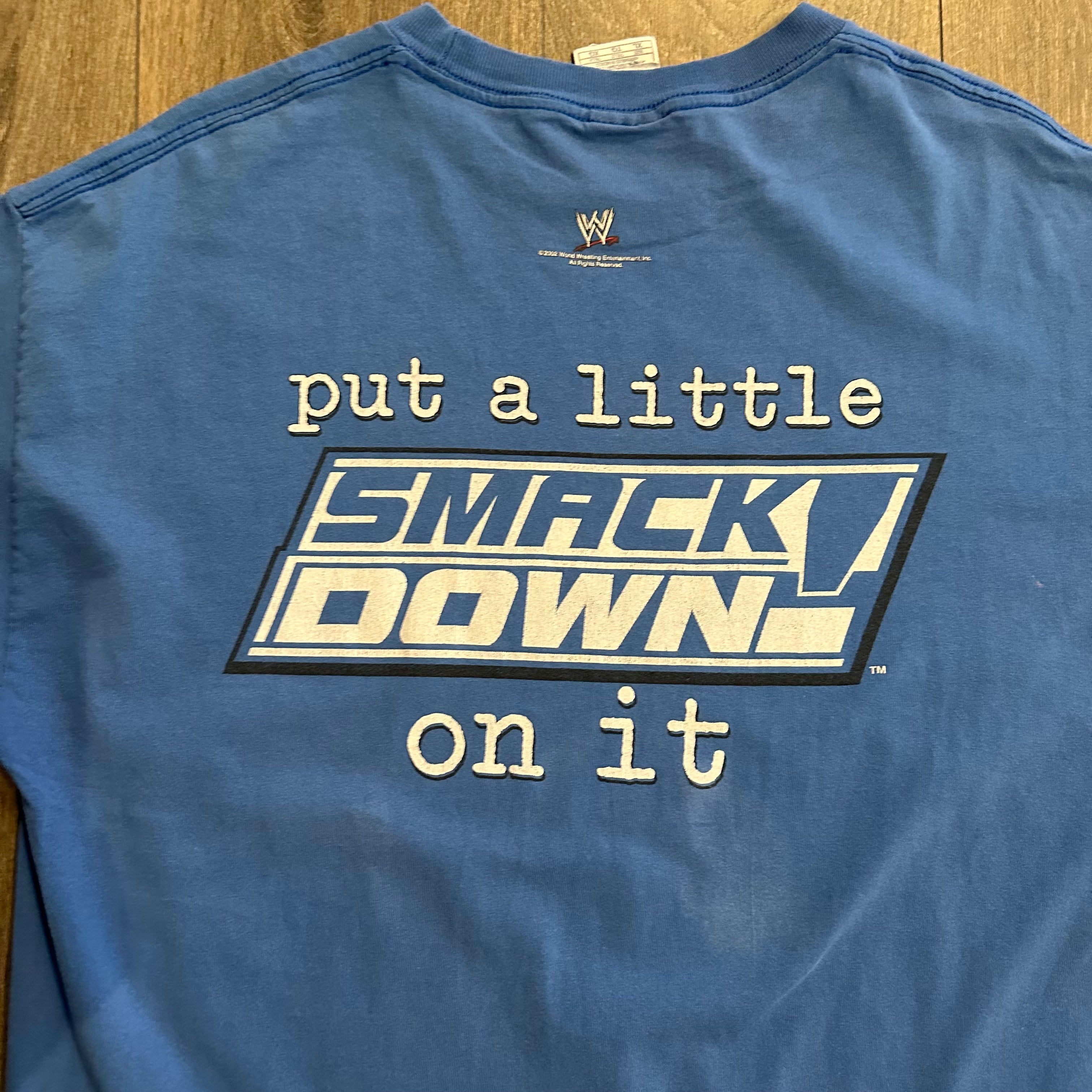 2002 WWE SmackDown crew tee L/XL
