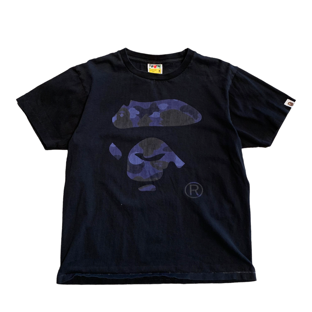Bape Blue Camo Head Tee M