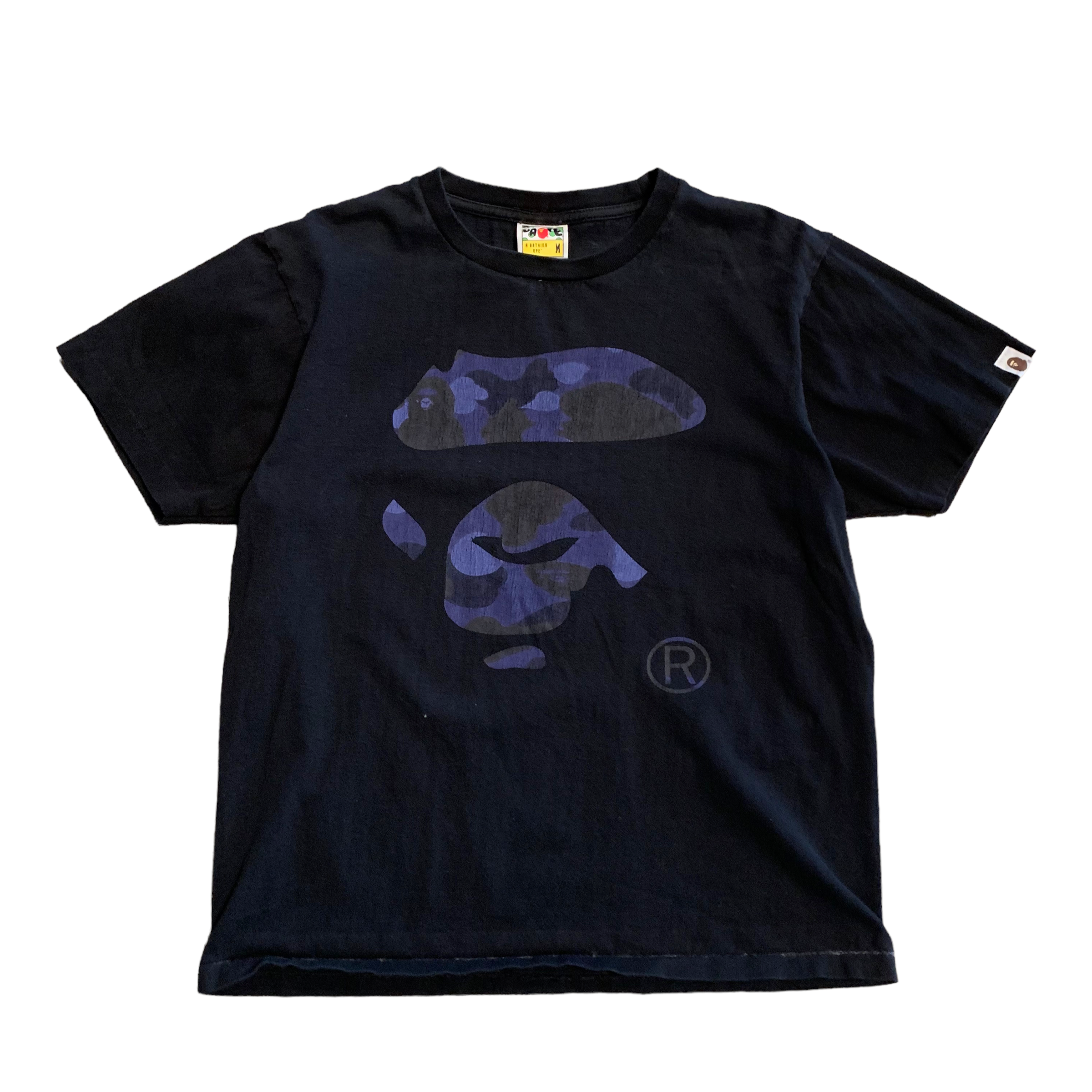 Bape Blue Camo Head Tee M