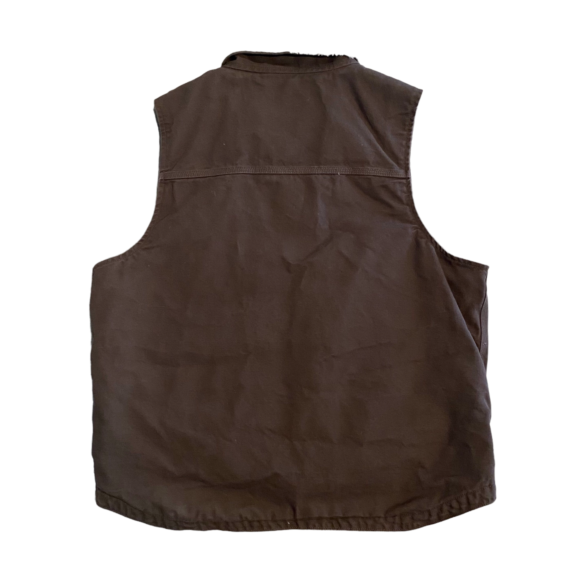 Carhartt Brown Sherpa Lined Vest L