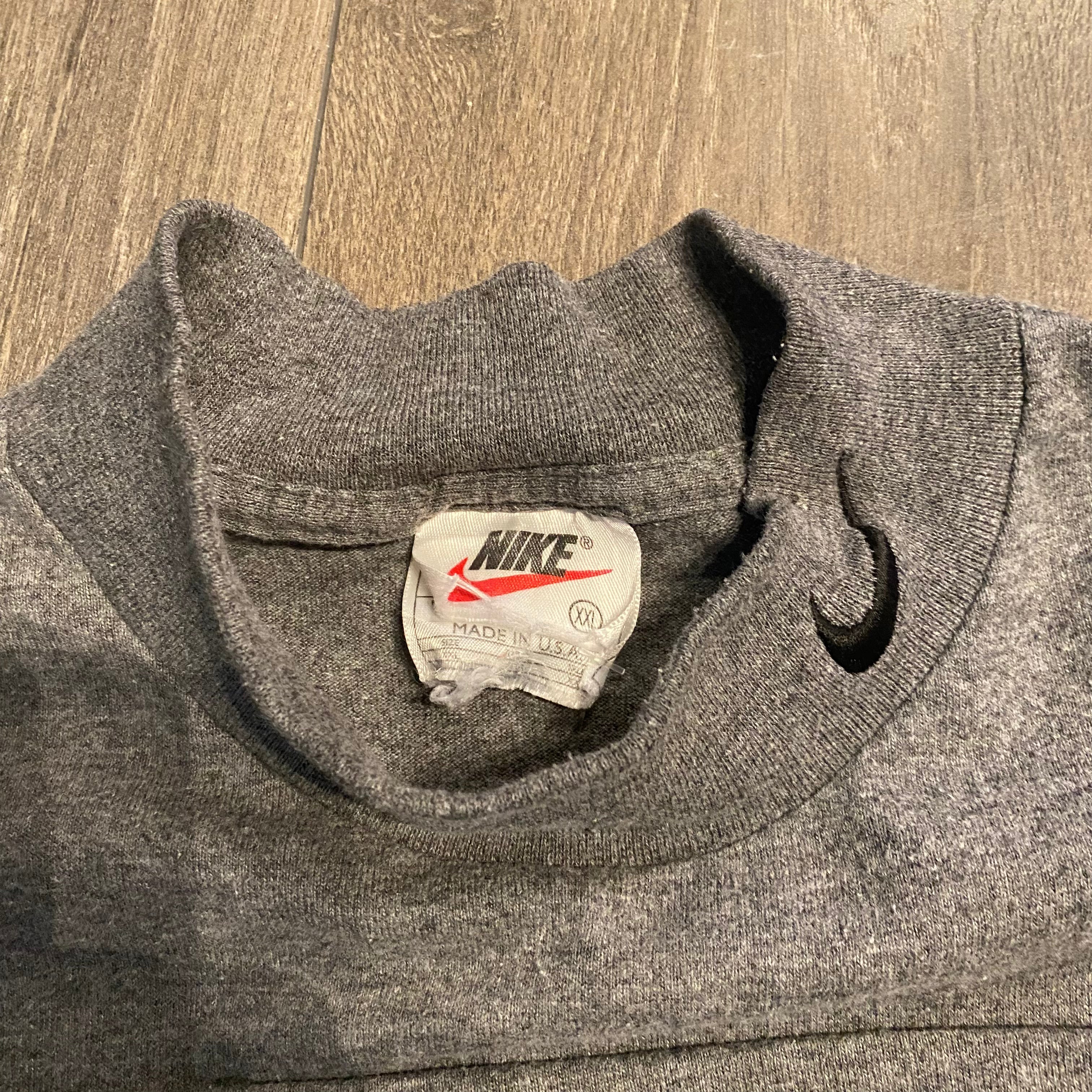 90s Nike Mini Swoosh Mockneck LS XXL