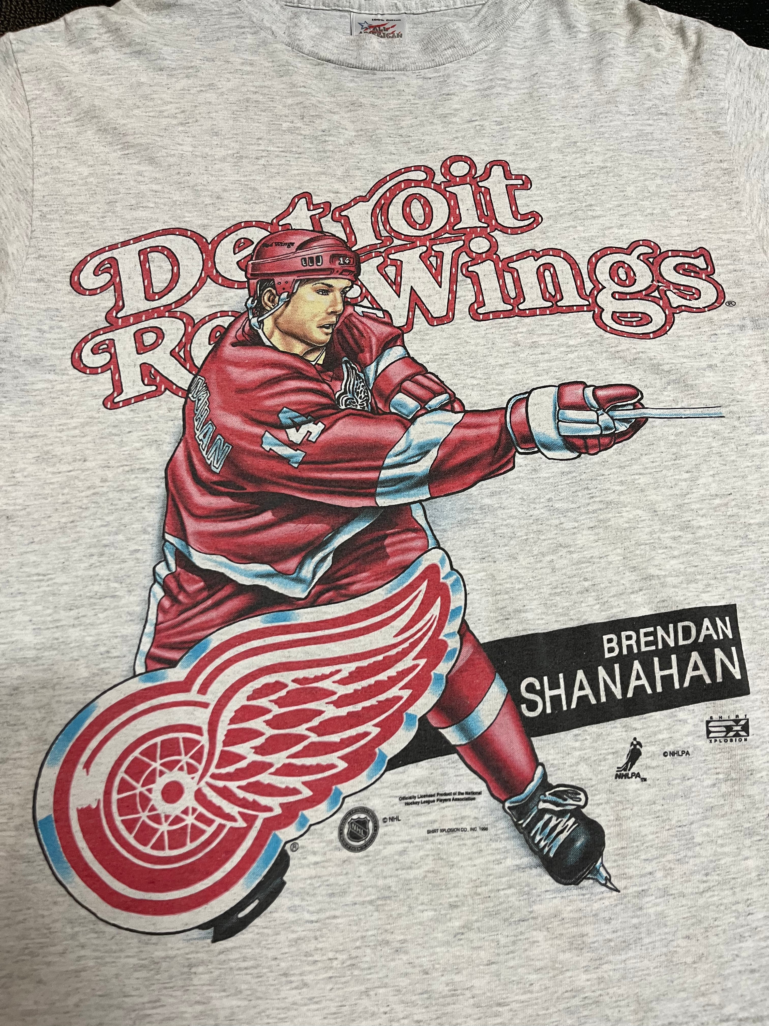 1996 Brendan Shanahan Red Wings tee M/L