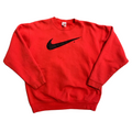 90s Nike Red Swoosh Crewneck L