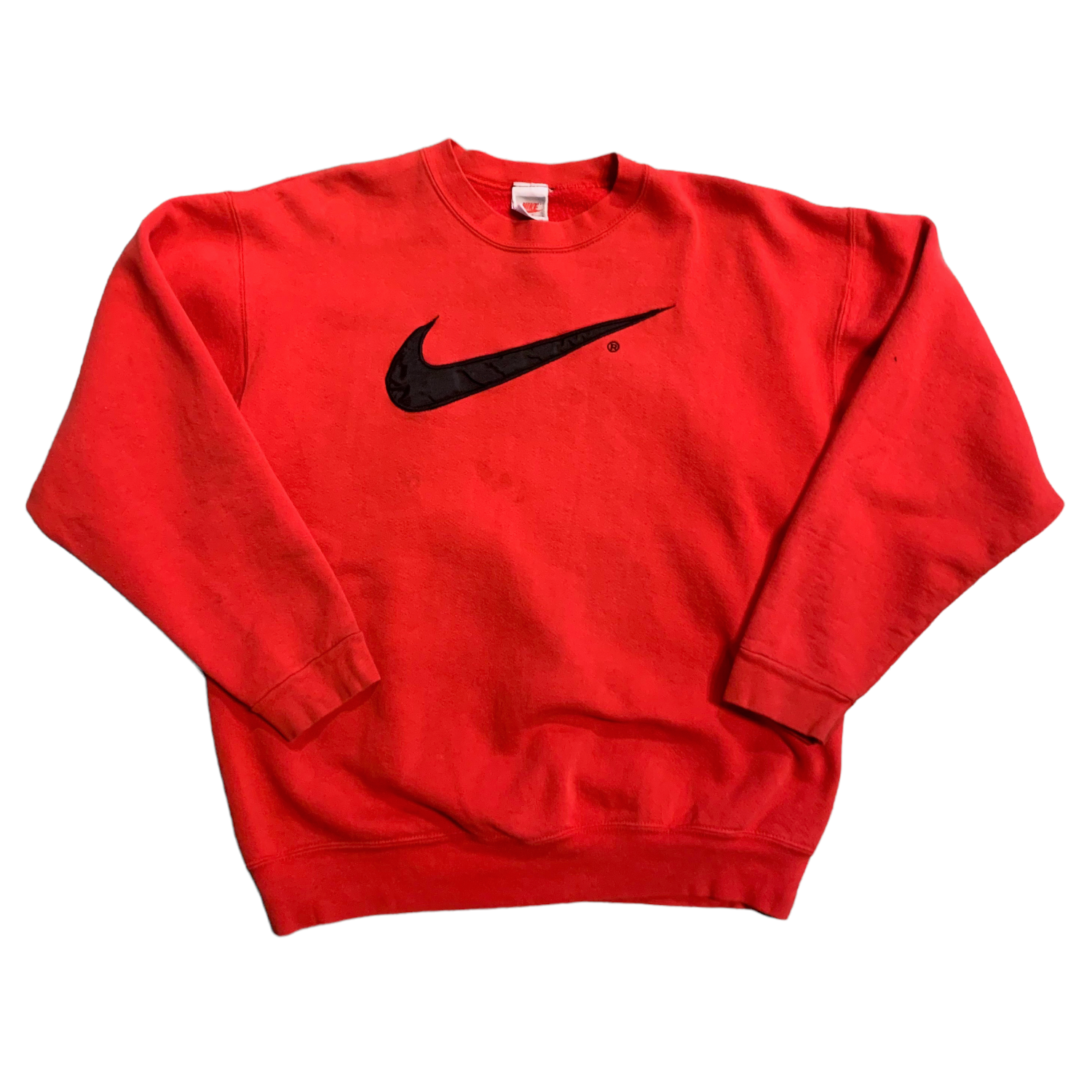 90s Nike Red Swoosh Crewneck L