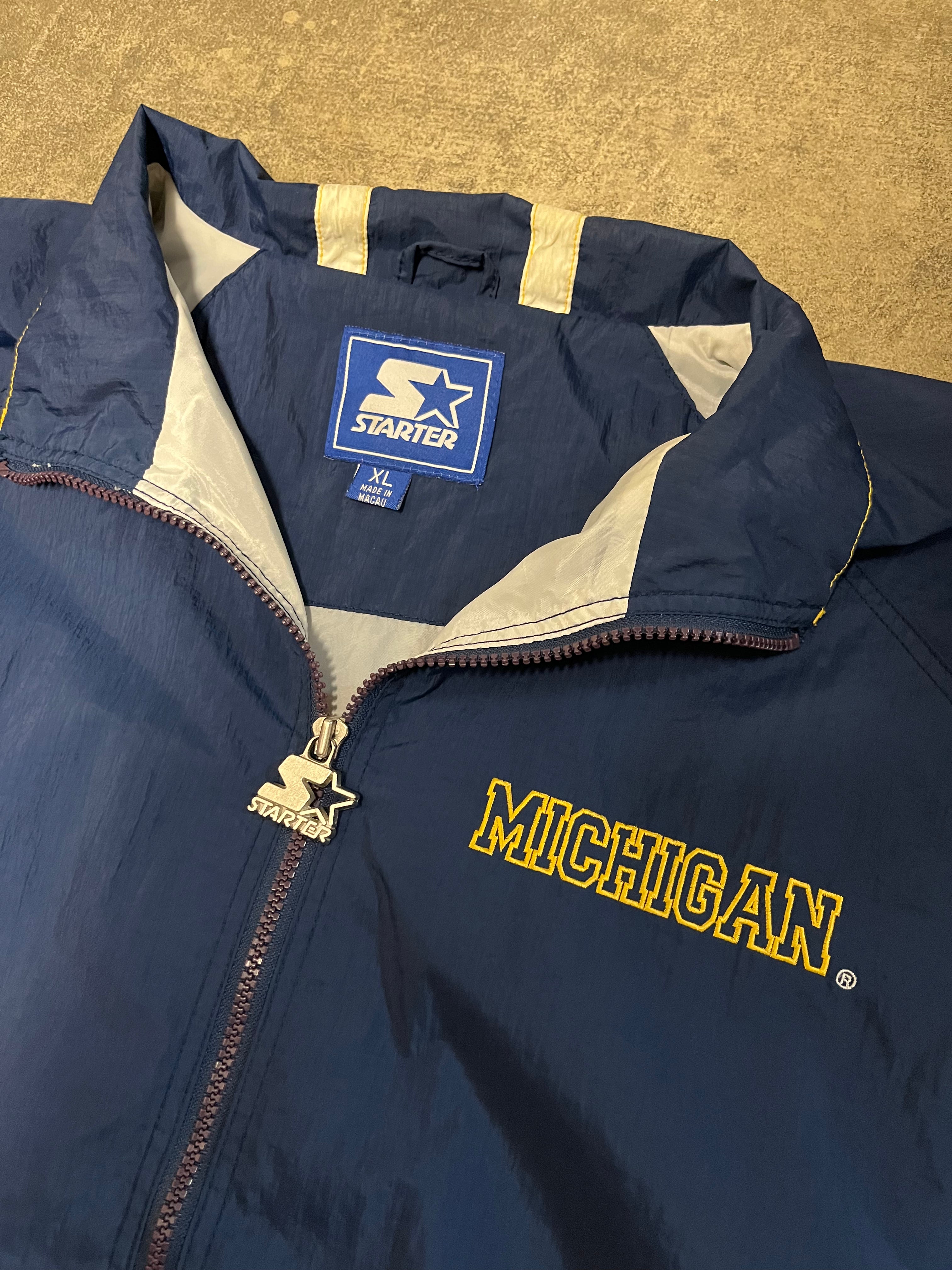 Vintage Michigan Wolverines Starter light jacket XL