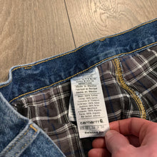 Load image into Gallery viewer, Carhartt Plaid Lined Denim 36
