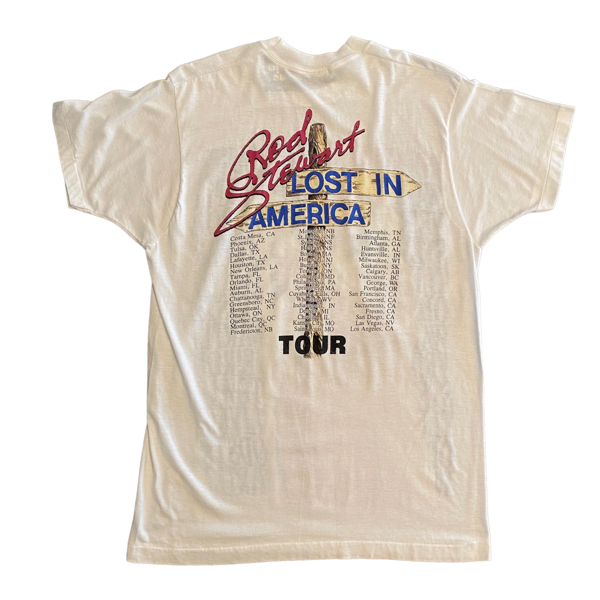 1989 Rod Stewart Tour Tee XL