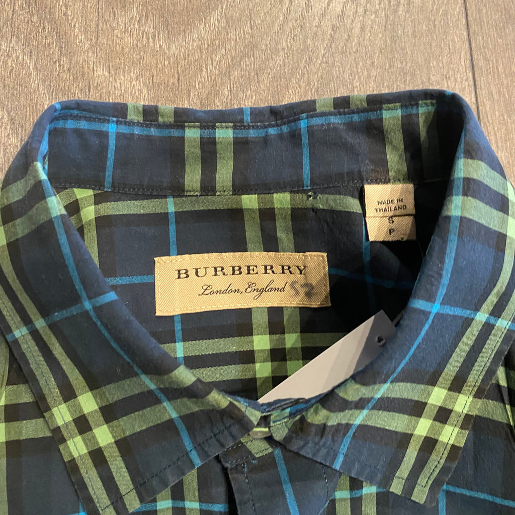 Burberry Plaid Button Up S