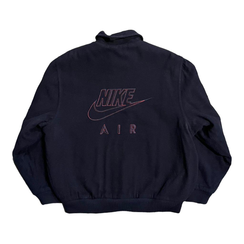 90s Nike Air wool letterman jacket L