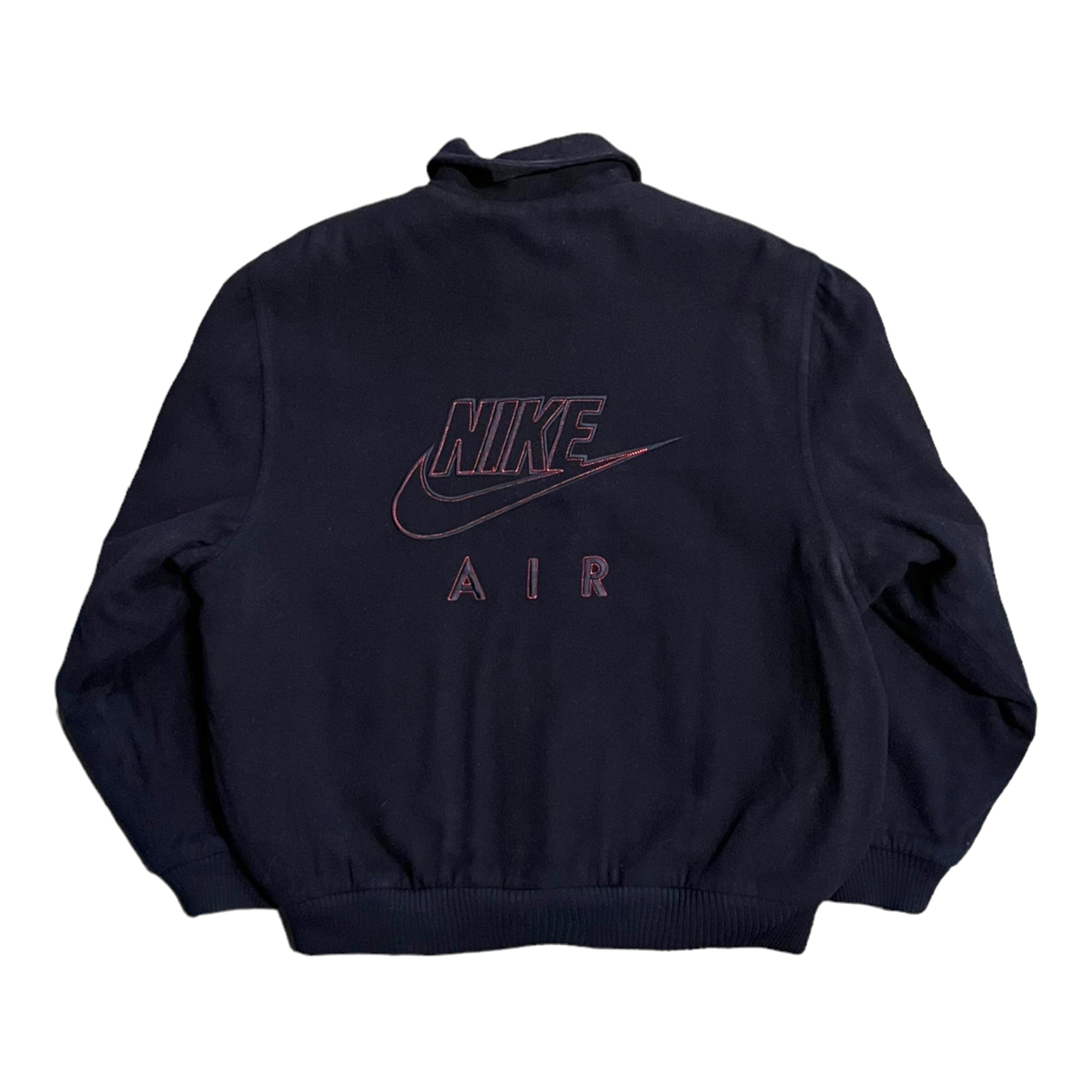 90s Nike Air wool letterman jacket L