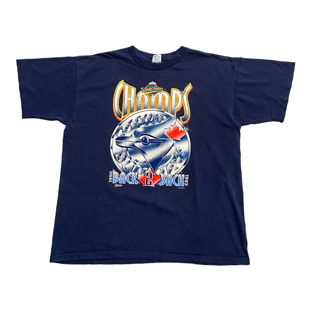 1993 Toronto Blue Jays Back 2 Back tee XL