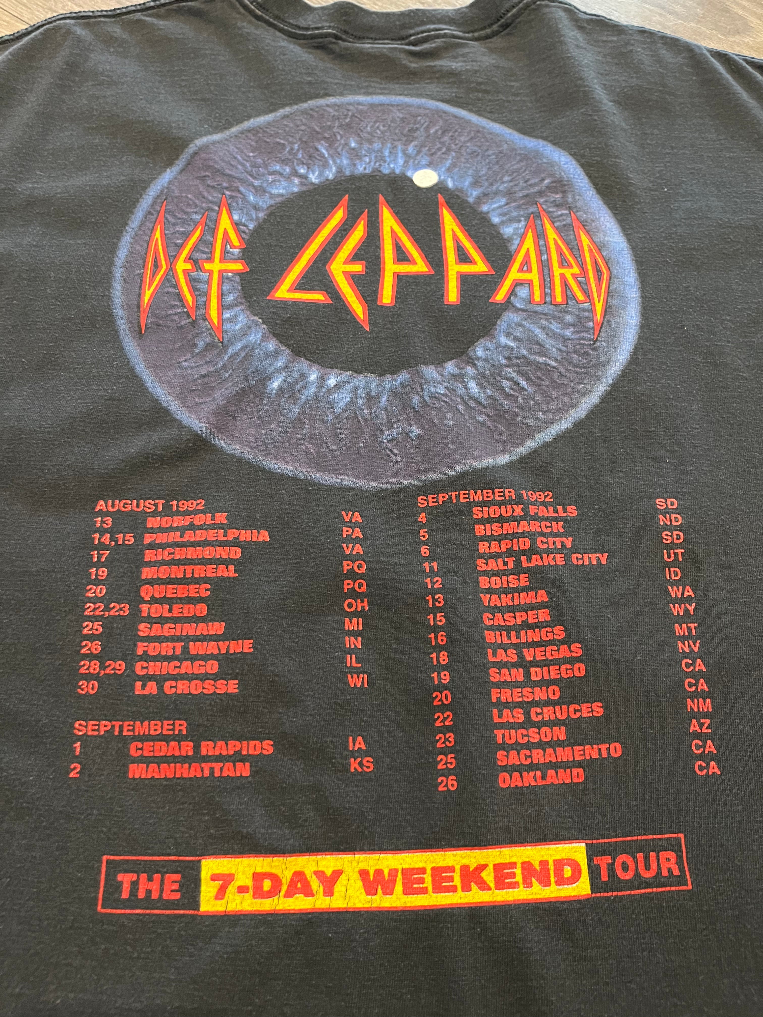 1992 Def Leppard Adrenalize tee XL