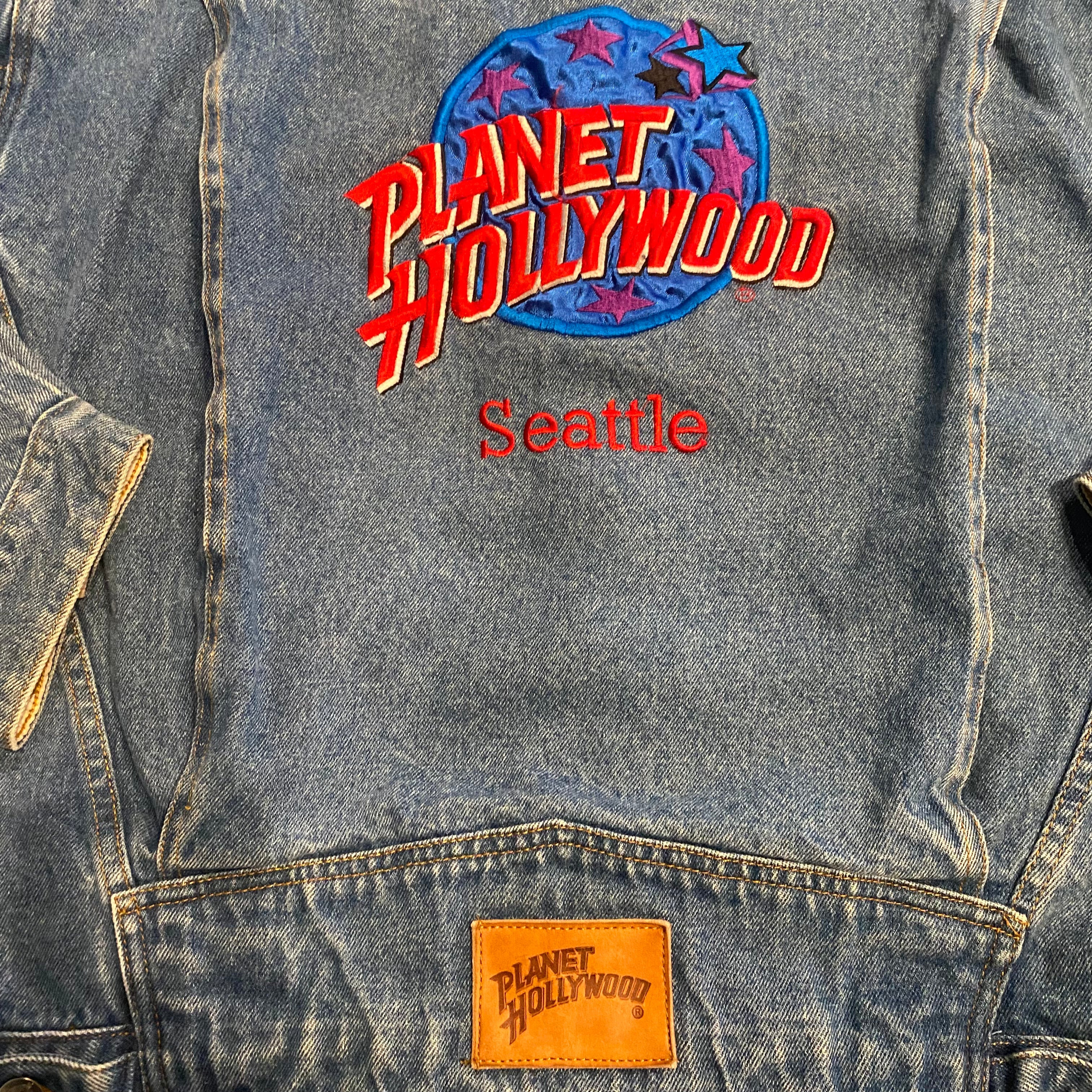 90s Planet Hollywood Denim Trucker XL