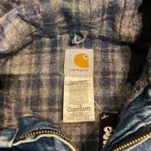 Load image into Gallery viewer, Carhartt Hooded Denim Jacket XL
