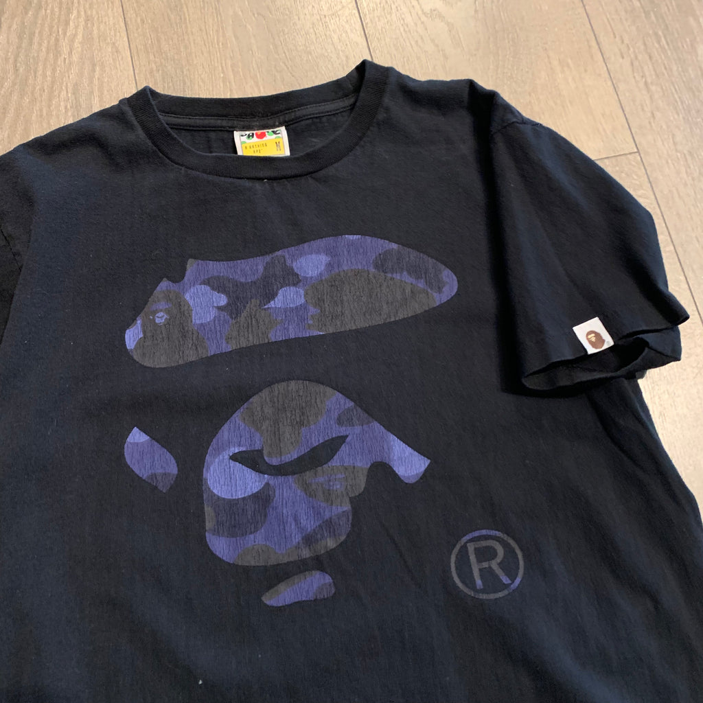 Bape Blue Camo Head Tee M