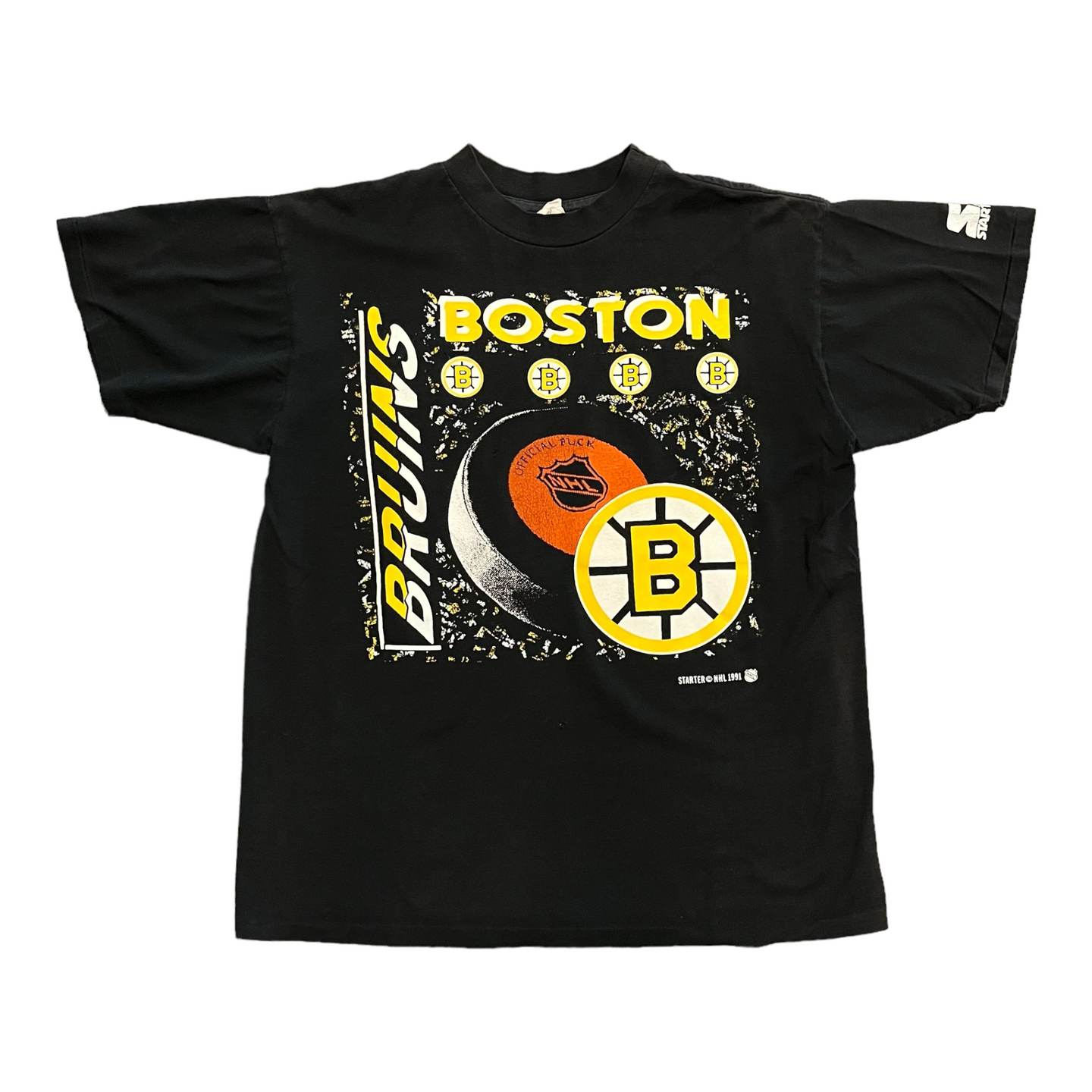1991 Boston Bruins Starter tee M