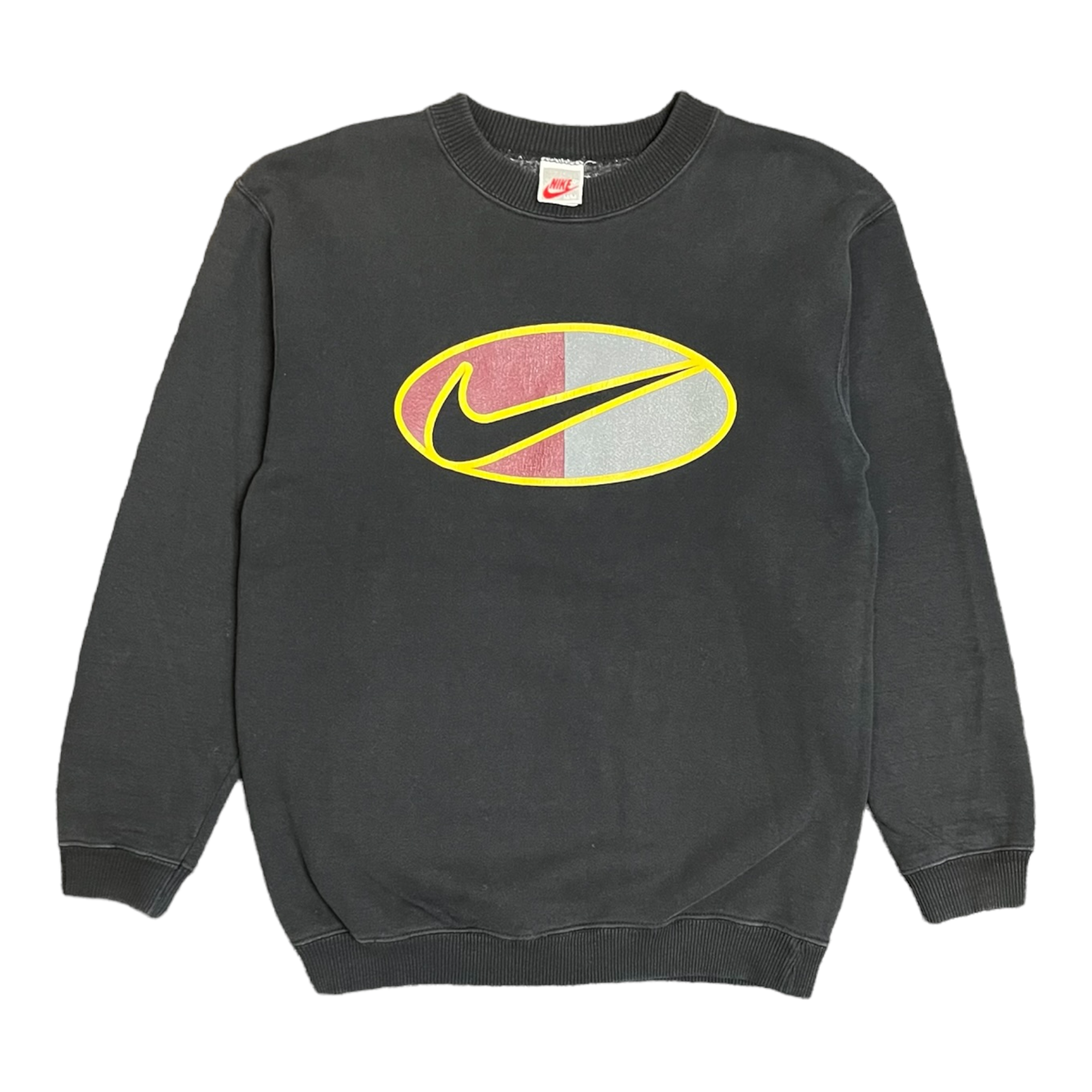 90s Nike big swoosh crewneck M
