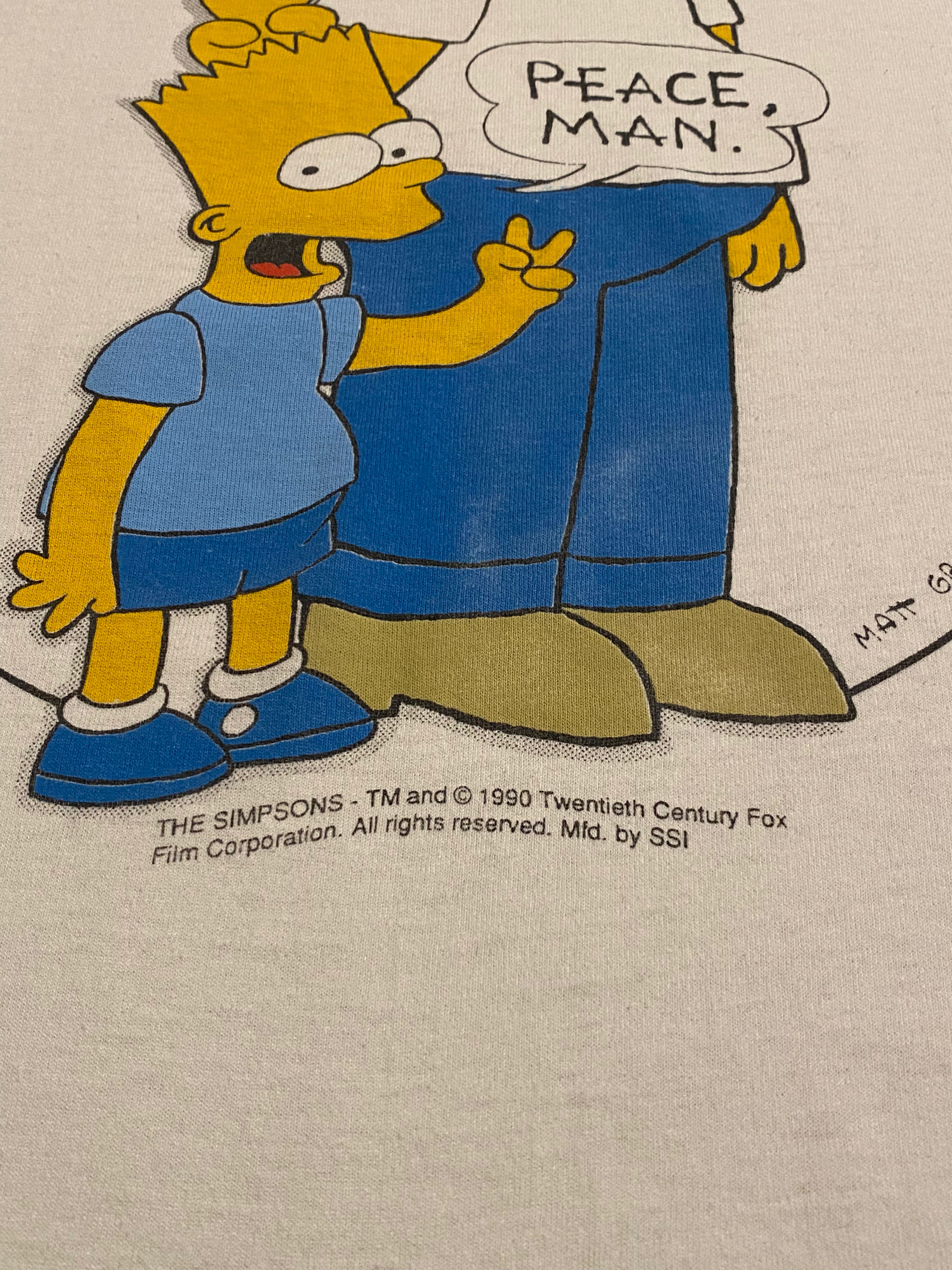 Vintage The Simpsons Father & Son Tee L