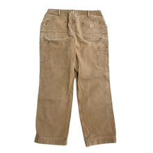 Load image into Gallery viewer, Vintage Carhartt faded double knee pants 34x31
