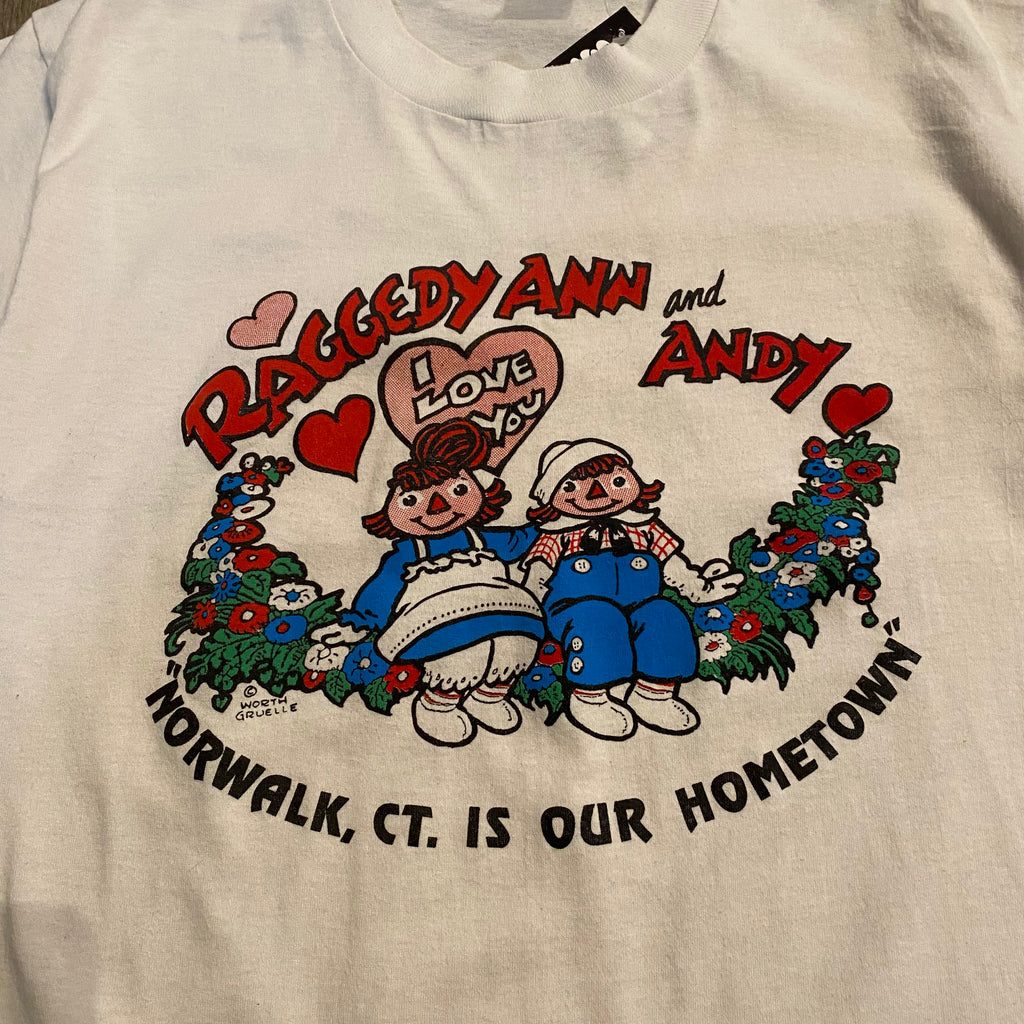 Vintage Raggedy Ann & Andy Tee L