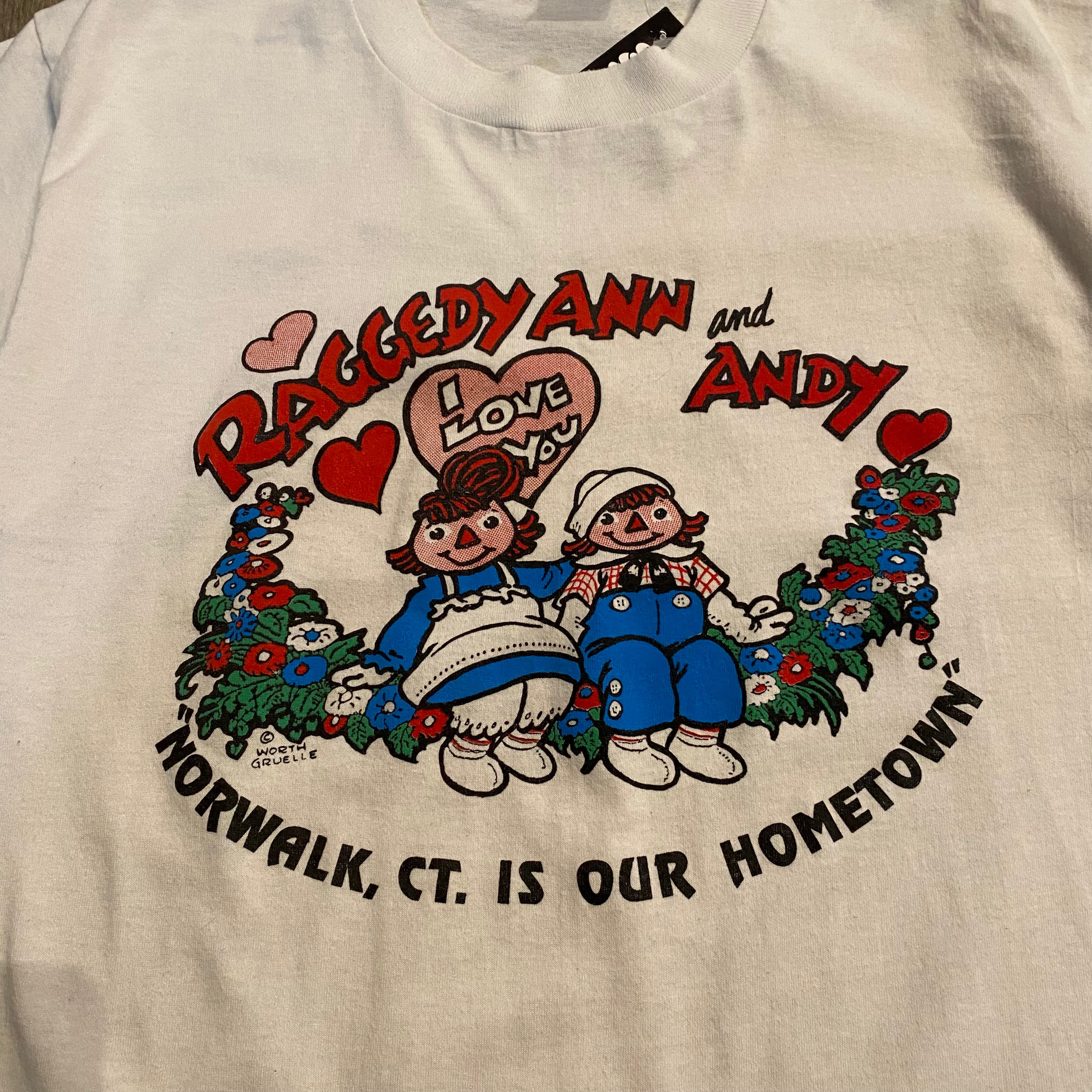 Vintage Raggedy Ann & Andy Tee L
