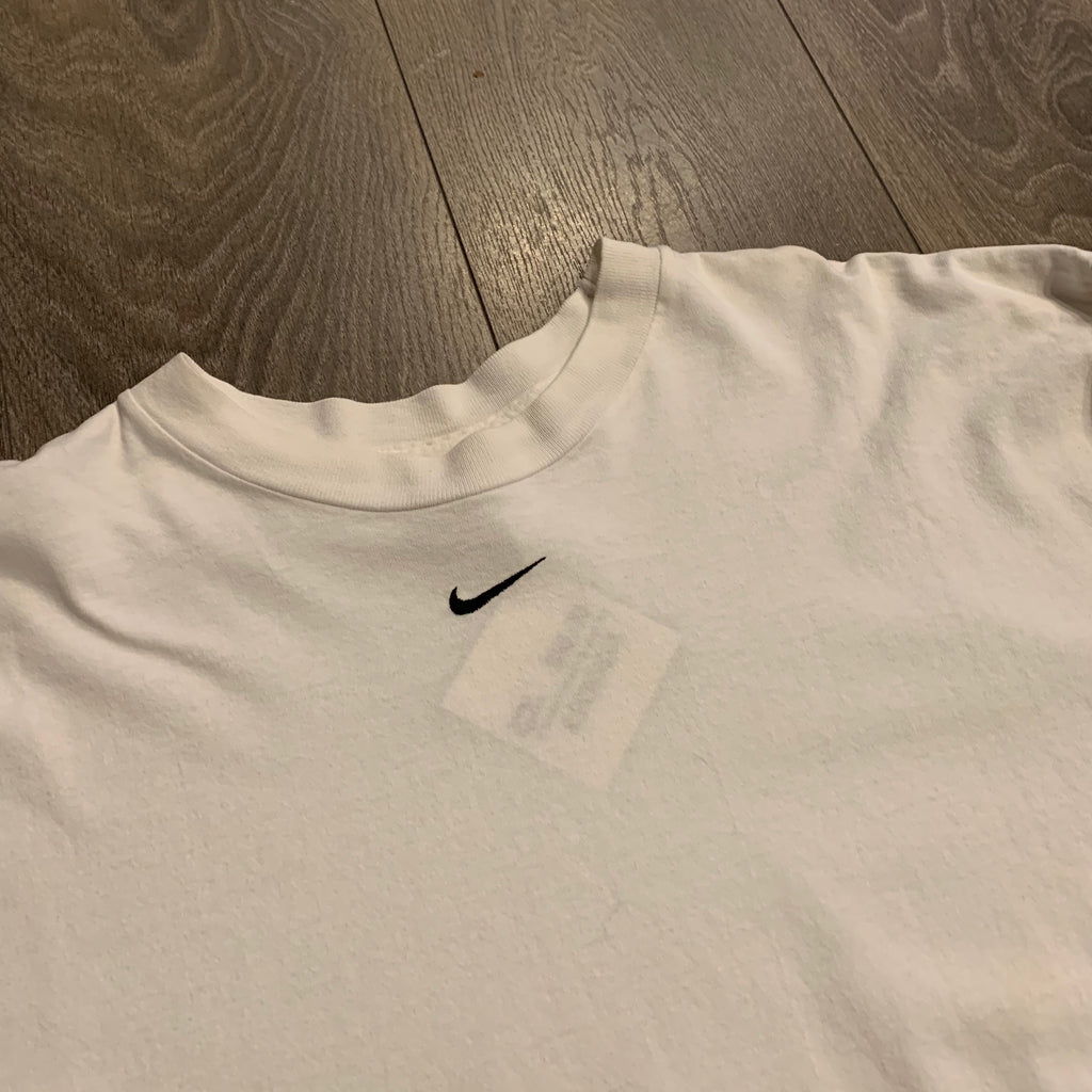 White Nike Middle Swoosh LS L